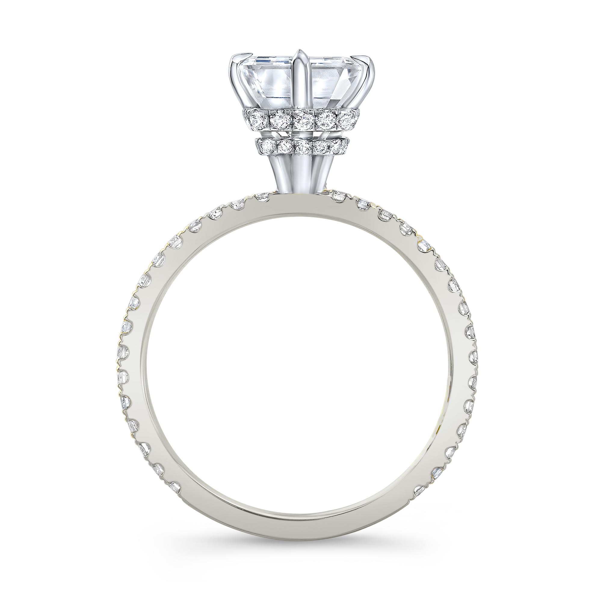 The Francesca Emerald Lab Grown Diamond Ring