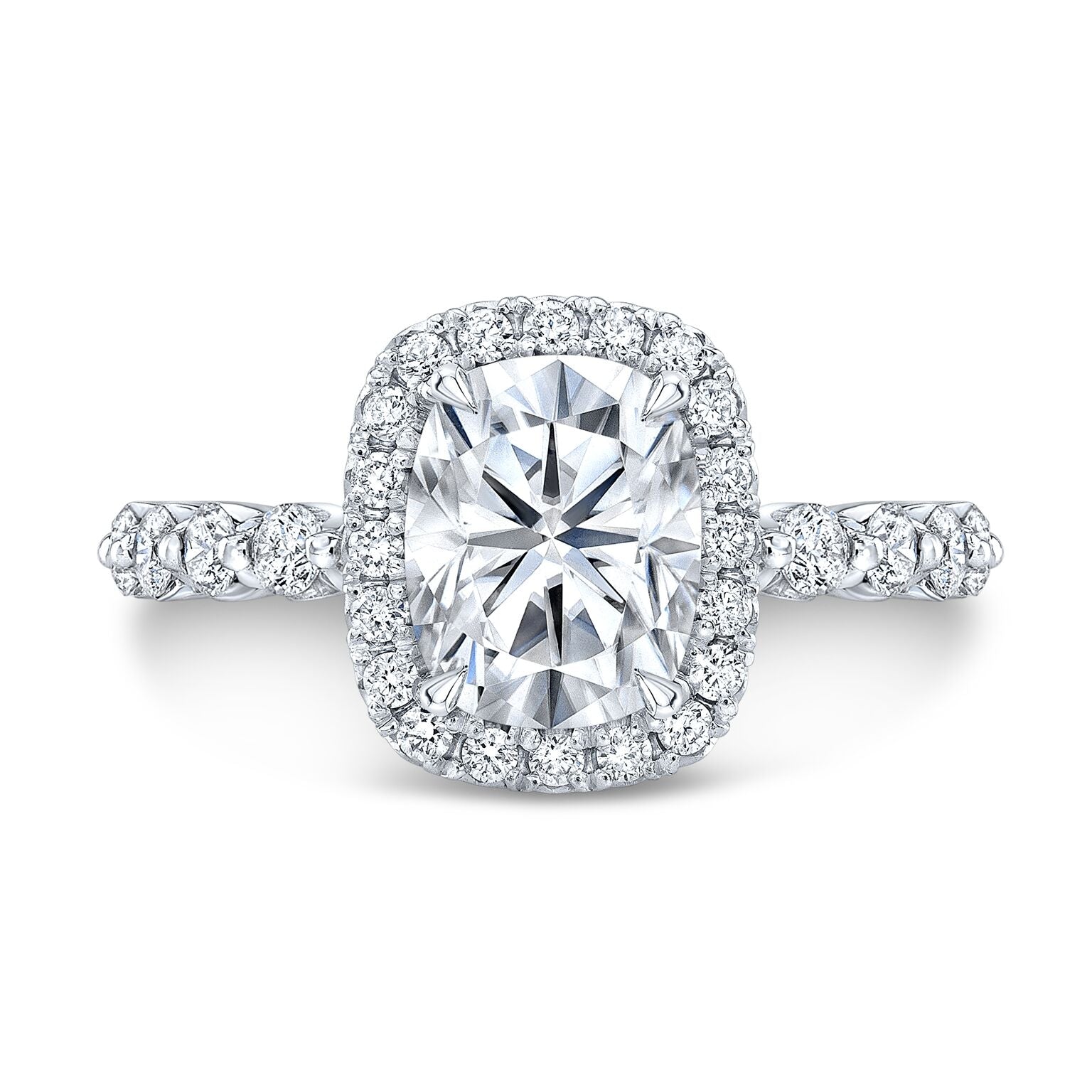 The Elysia Long Cushion Lab Grown Diamond Ring