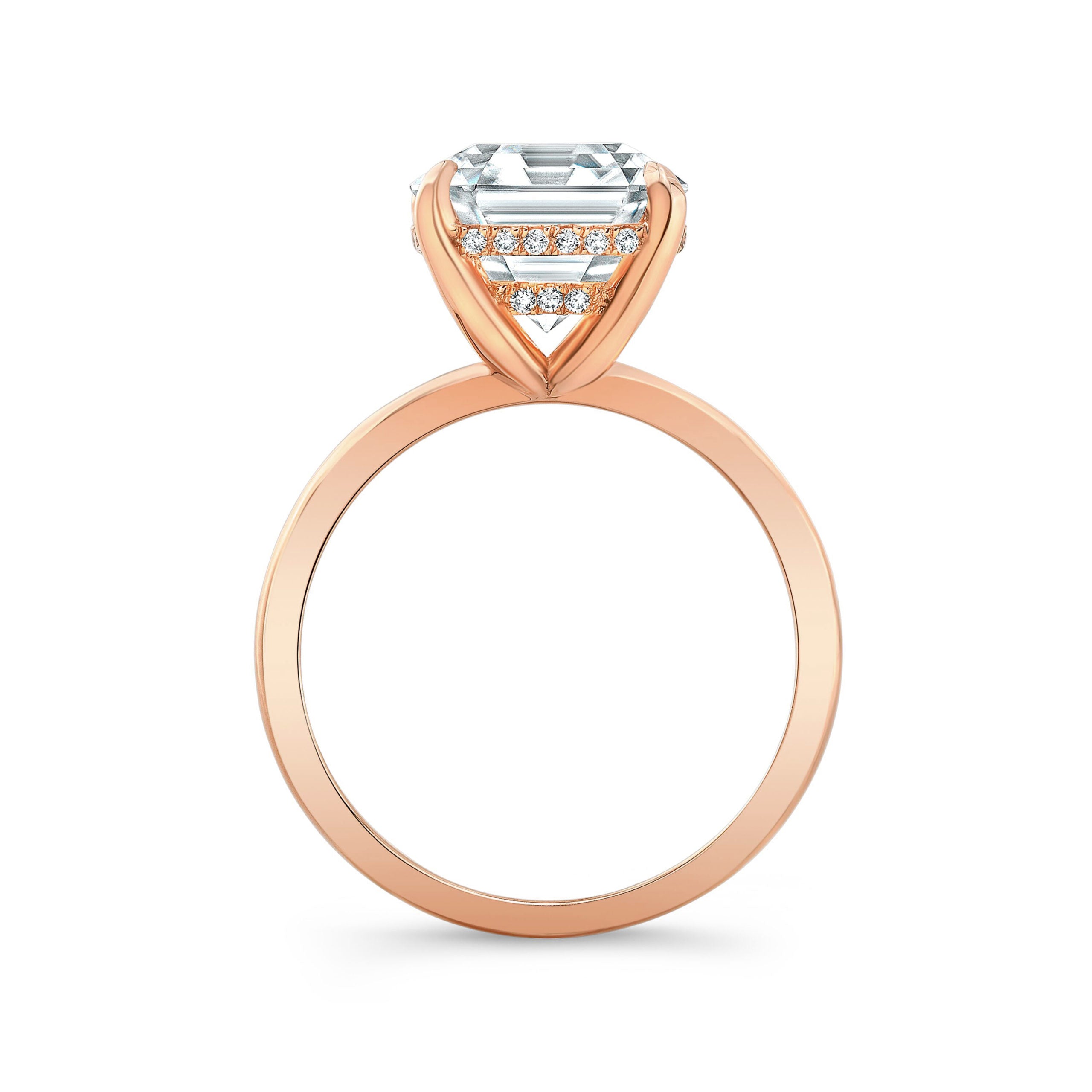 The Lilith Asscher Cut Lab Grown Diamond Ring