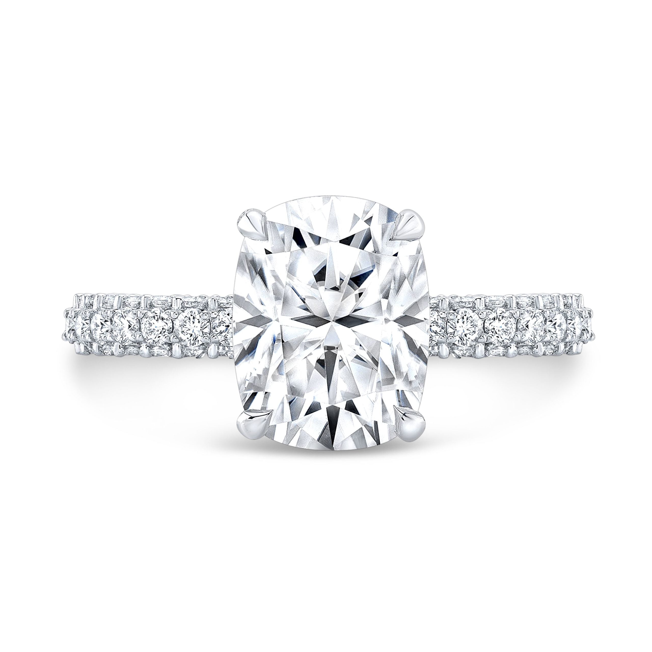 The Isolde Long Cushion Lab Grown Diamond Ring