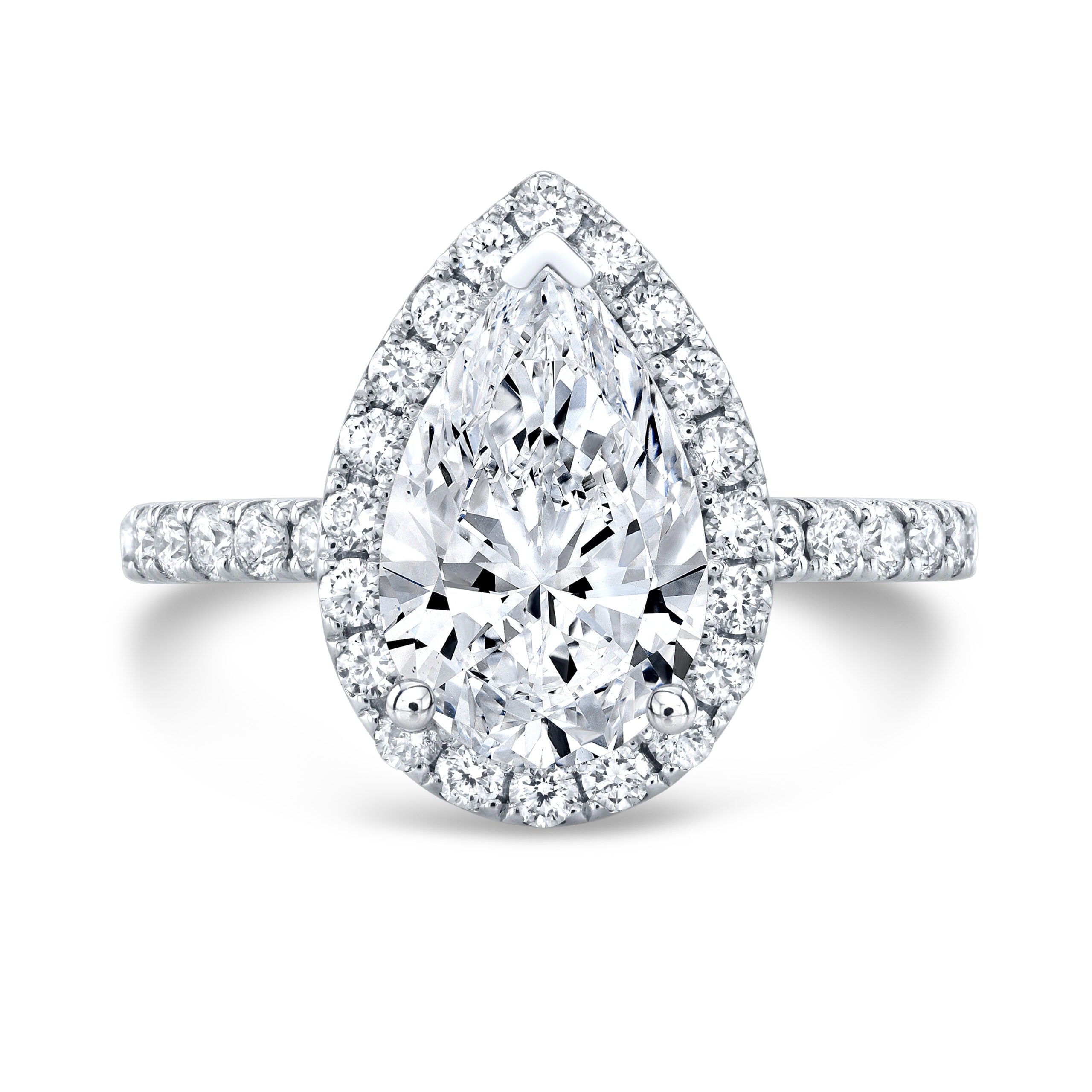 The Celestia II Pear Lab Grown Diamond Ring