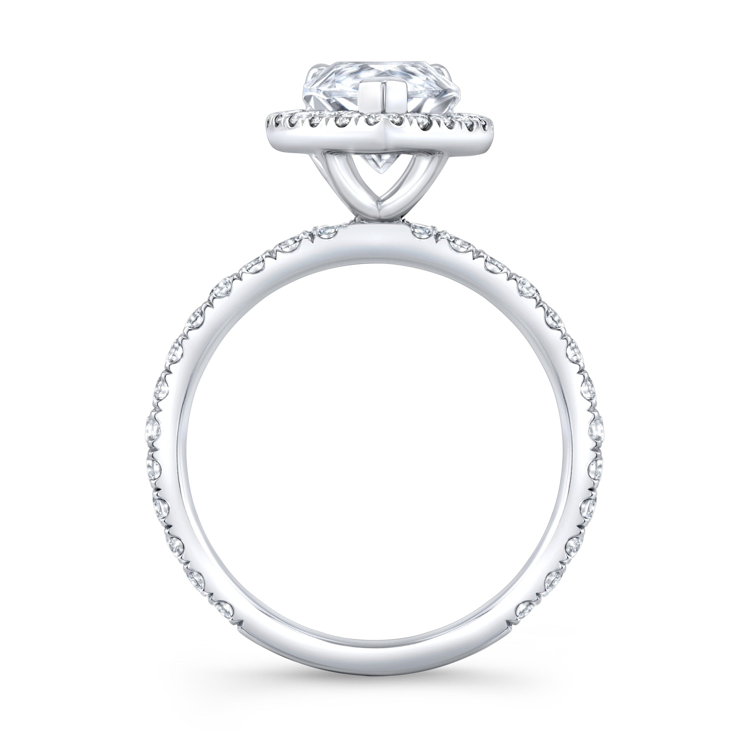 The Celestia II Pear Lab Grown Diamond Ring