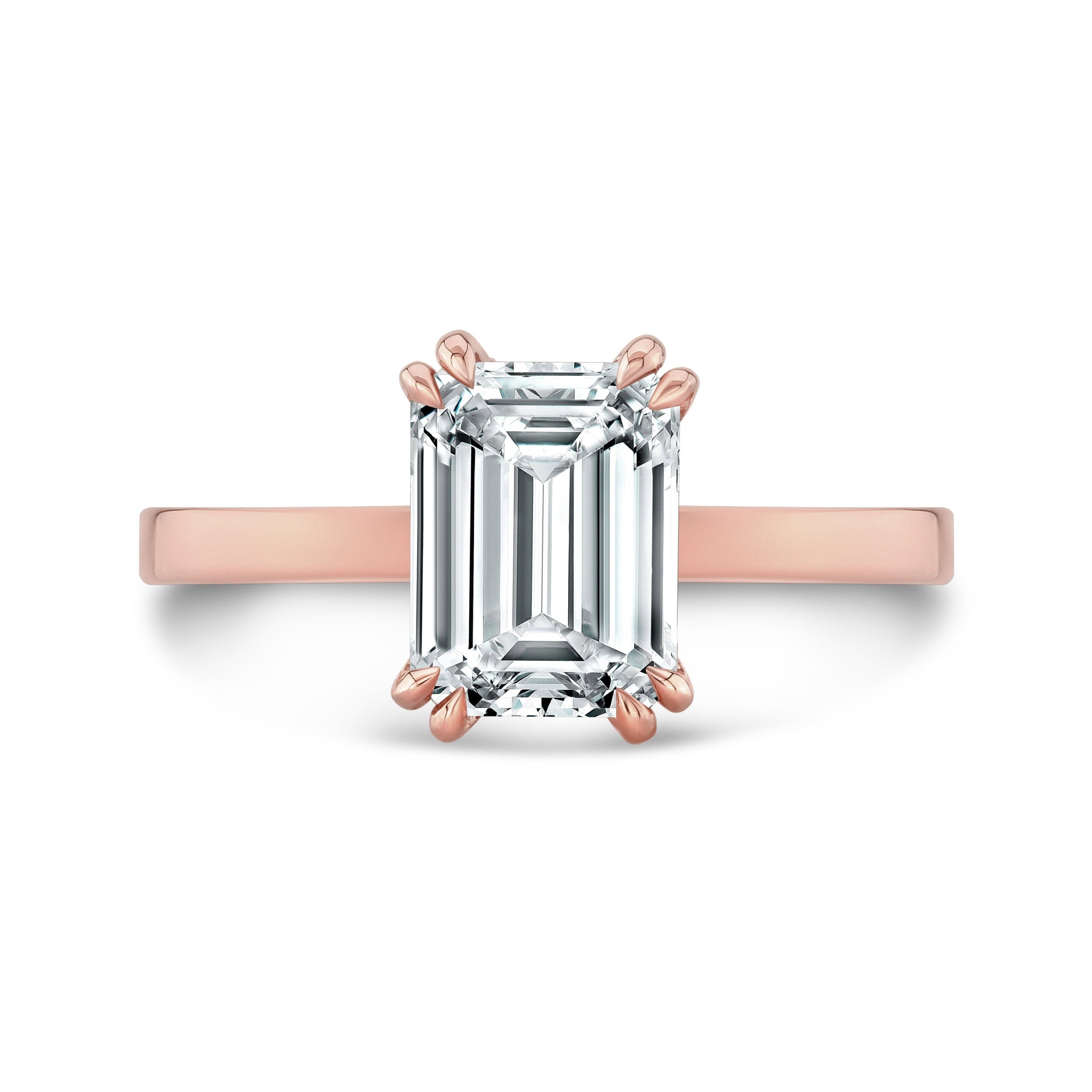 The Catarina Emerald Lab Grown Diamond Ring