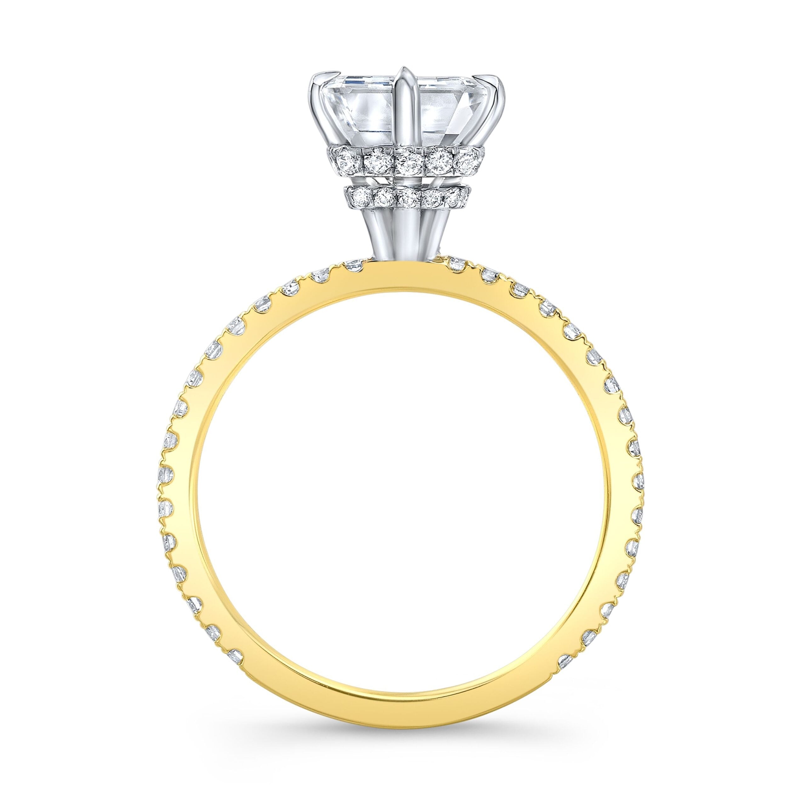 The Francesca Emerald Lab Grown Diamond Ring