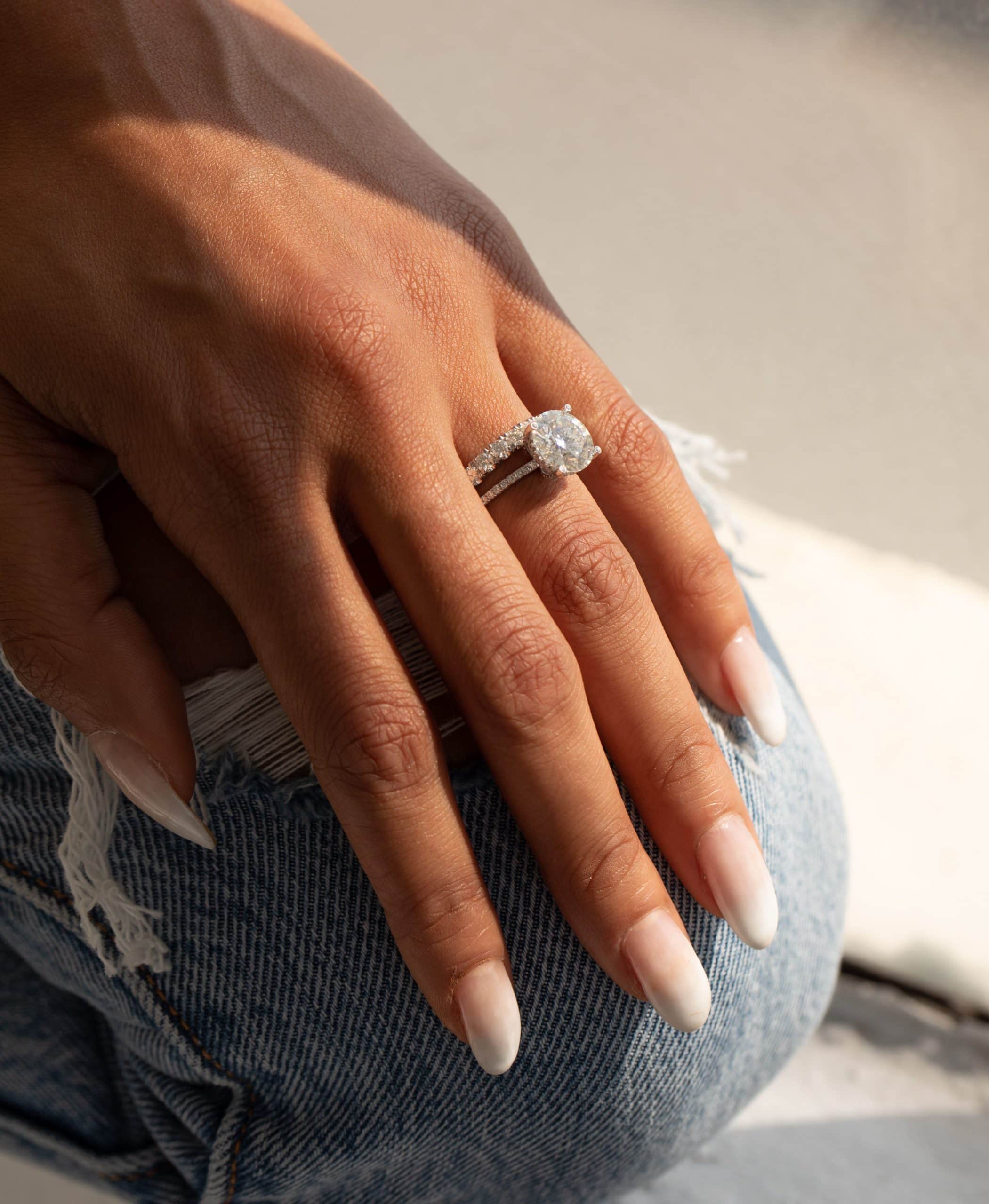 The Belmont Round Cut Lab Grown Diamond Ring