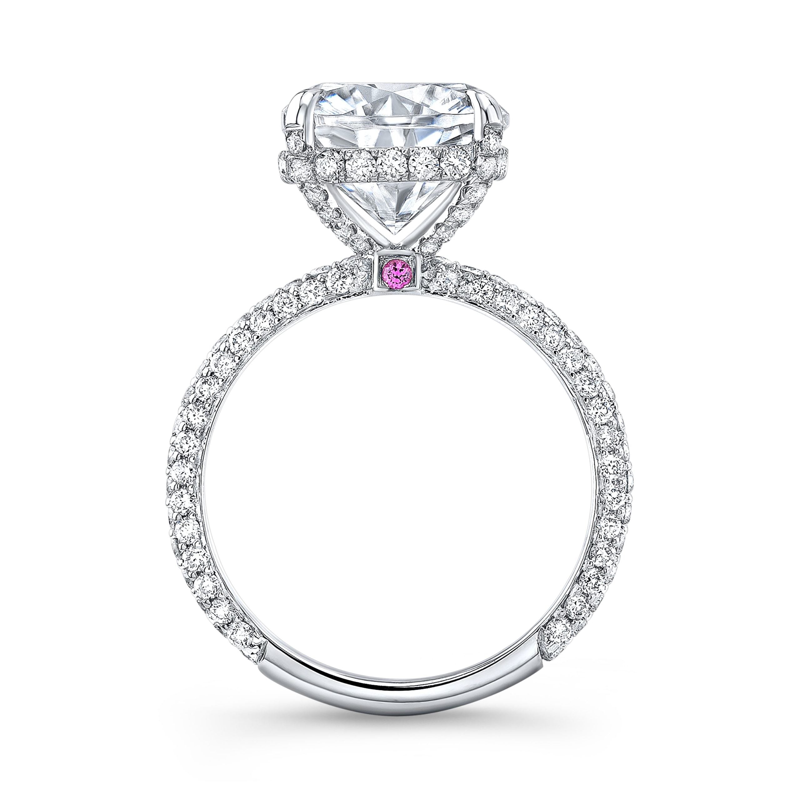 The Phoebe Cushion Lab Grown Diamond Ring