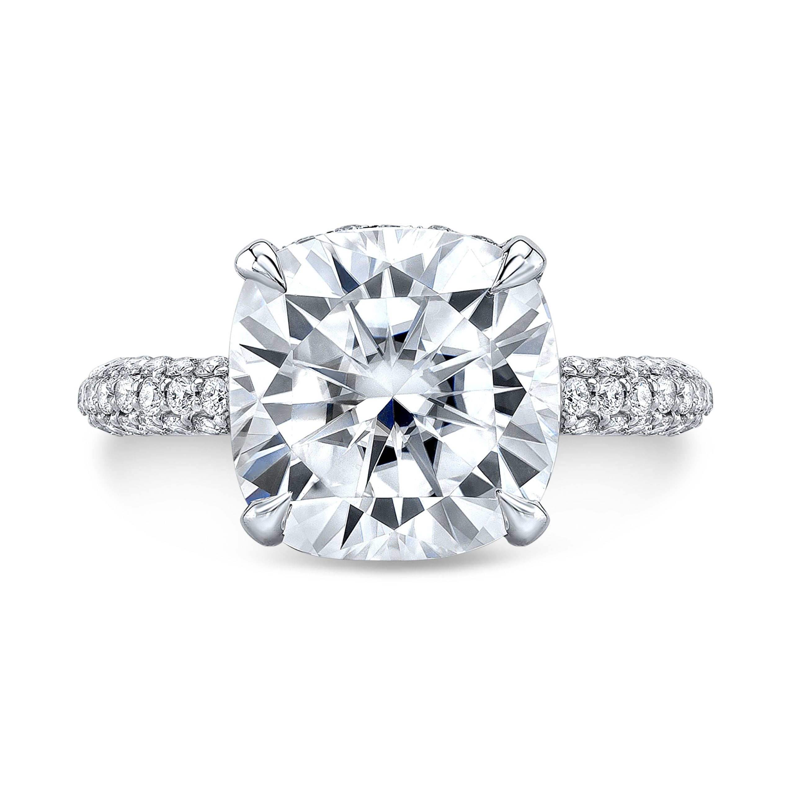 The Phoebe Cushion Lab Grown Diamond Ring