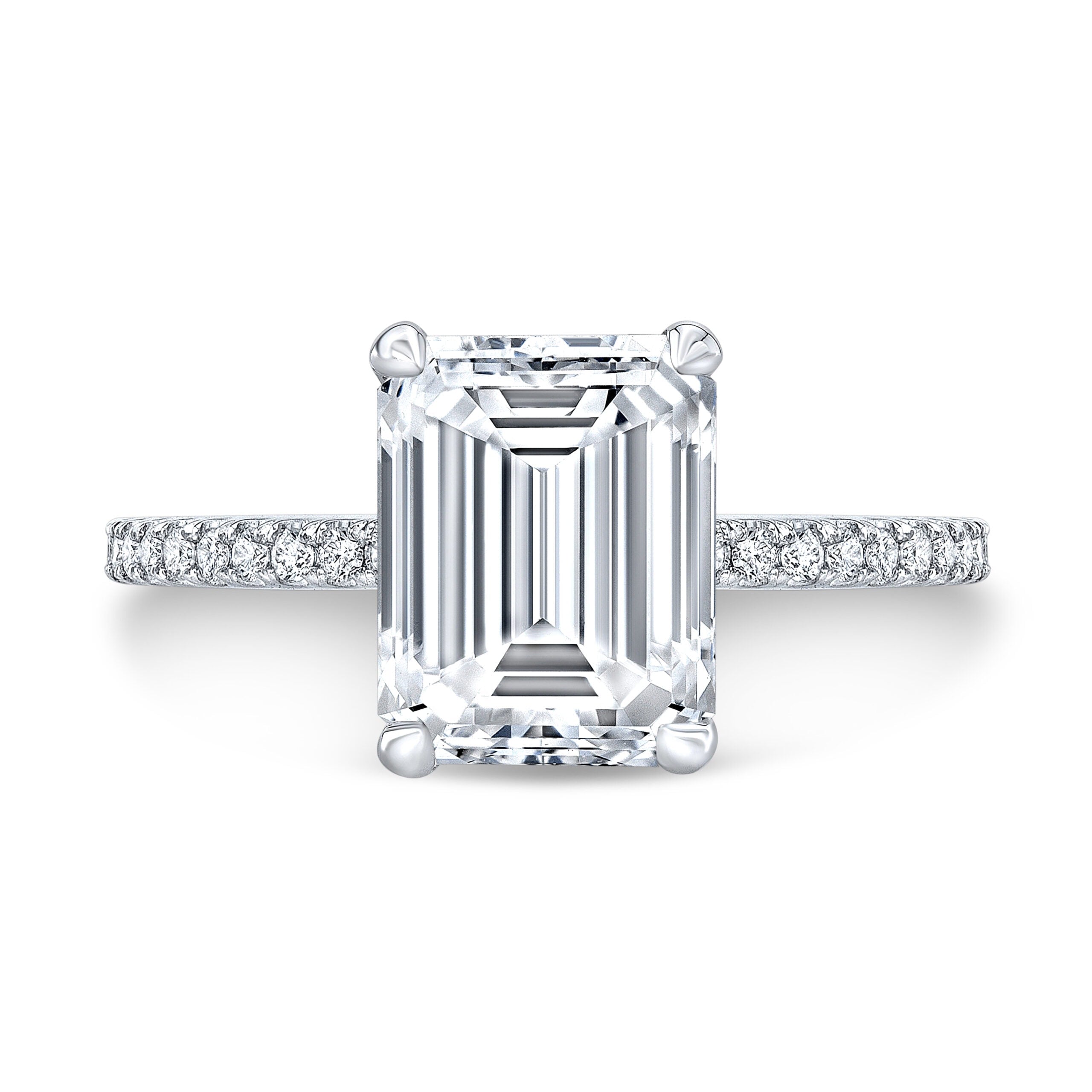 The Caspienne Emerald Lab Grown Diamond Ring