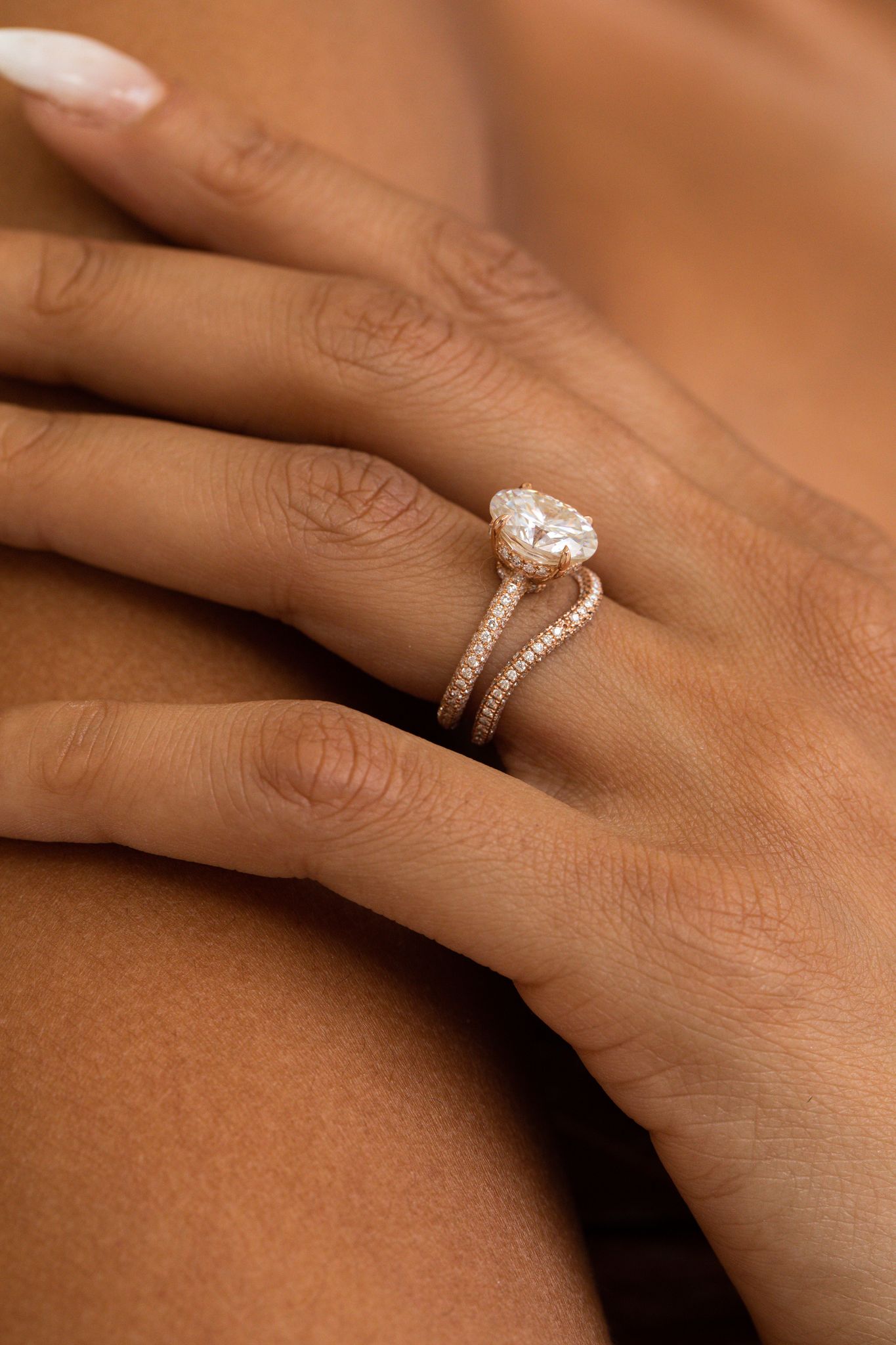 The Soleil Oval Lab Grown Diamond Ring