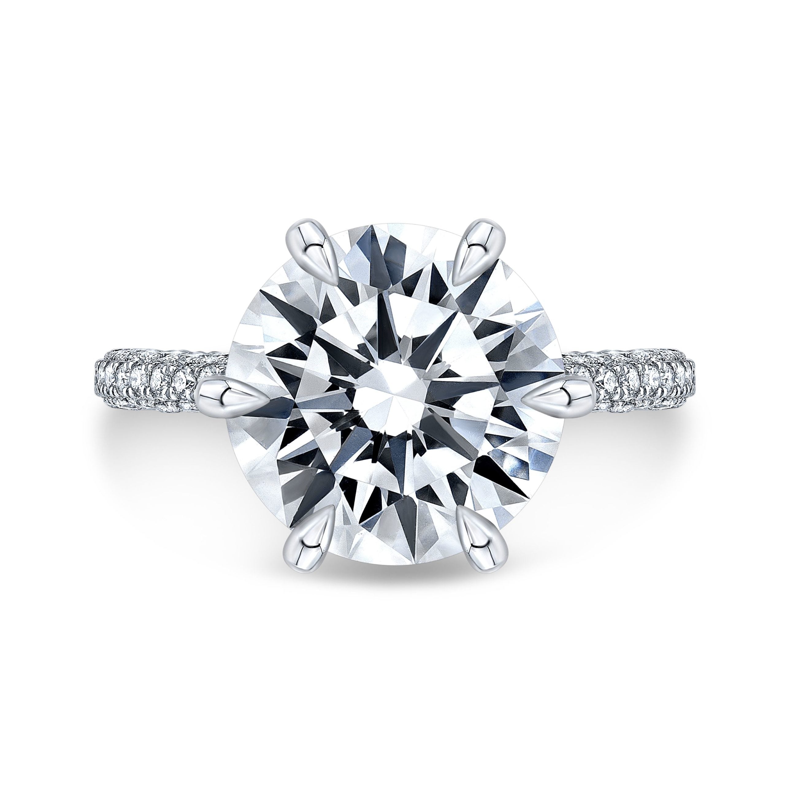 The Lourdes Round Lab Grown Diamond Ring