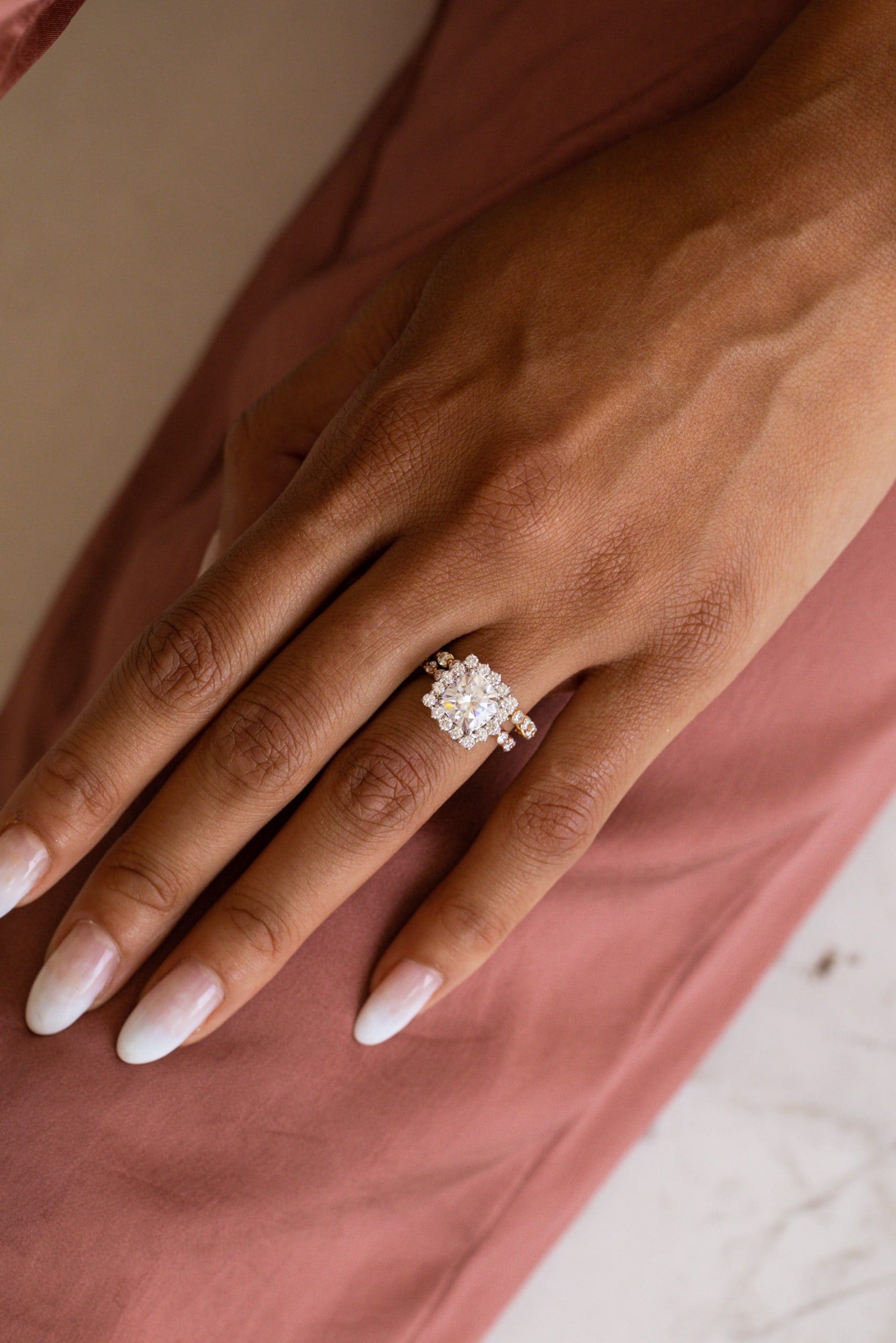 The Genevra Cushion Cut Lab Grown Diamond Ring