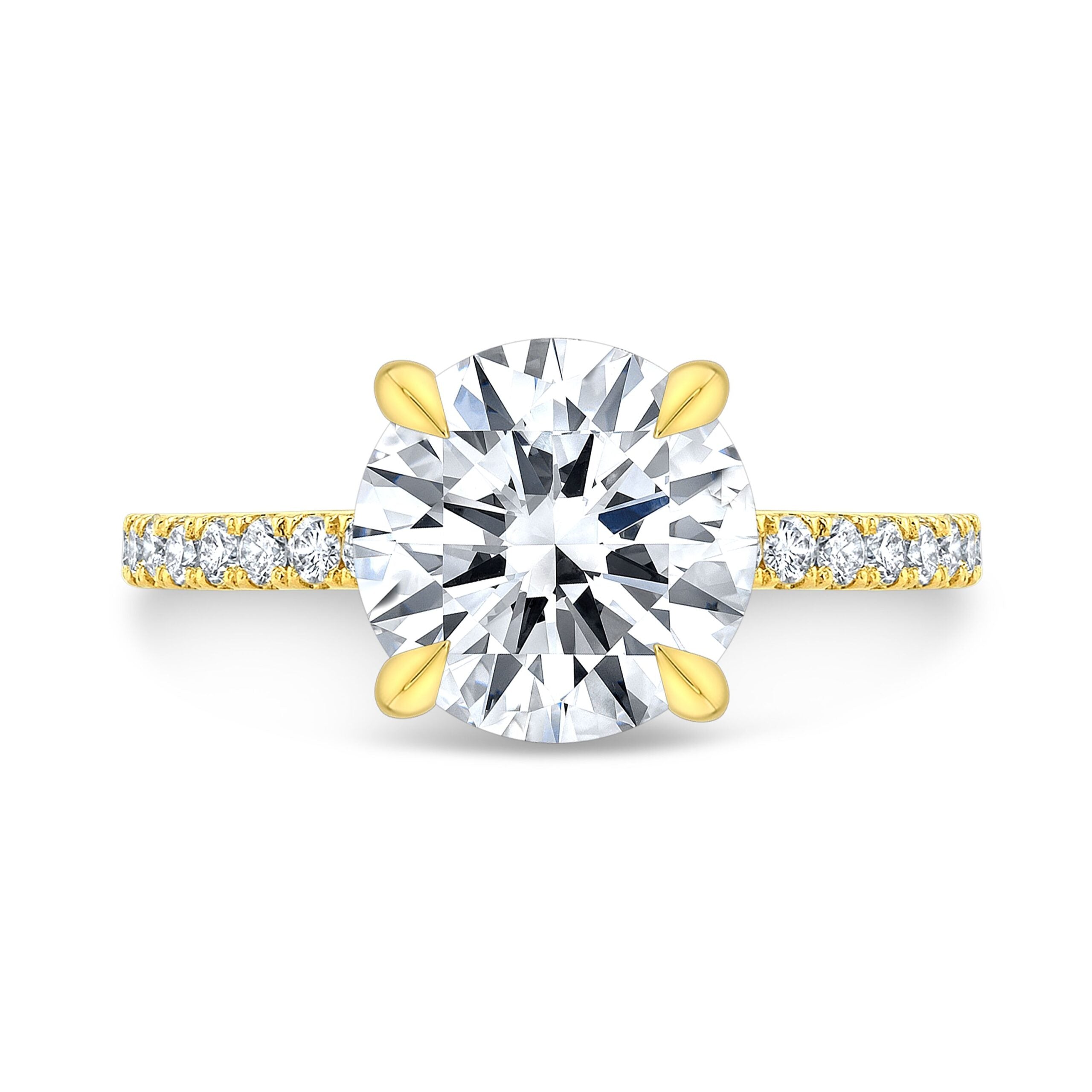 The Nicolette Round Lab Grown Diamond Ring