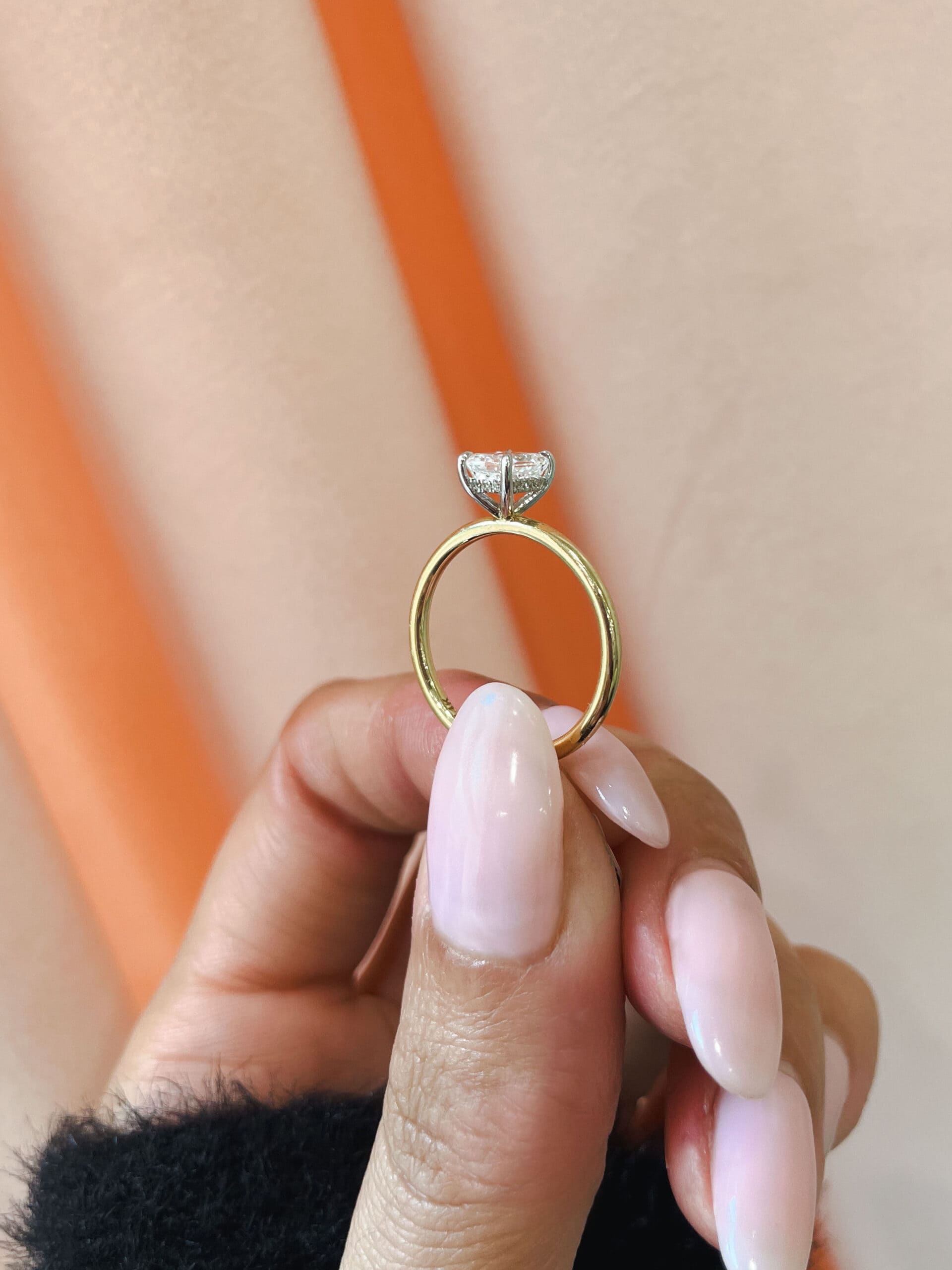 The Dahlia Emerald Lab Grown Diamond Ring