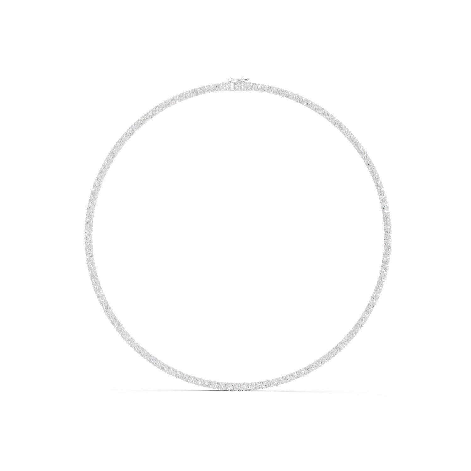 Lab Grown Diamond Tennis Necklace 14K Gold