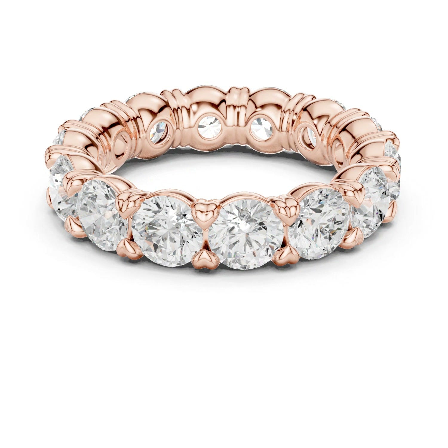 Lab Grown Diamond Eternity Band 14K White Gold 1.55ct