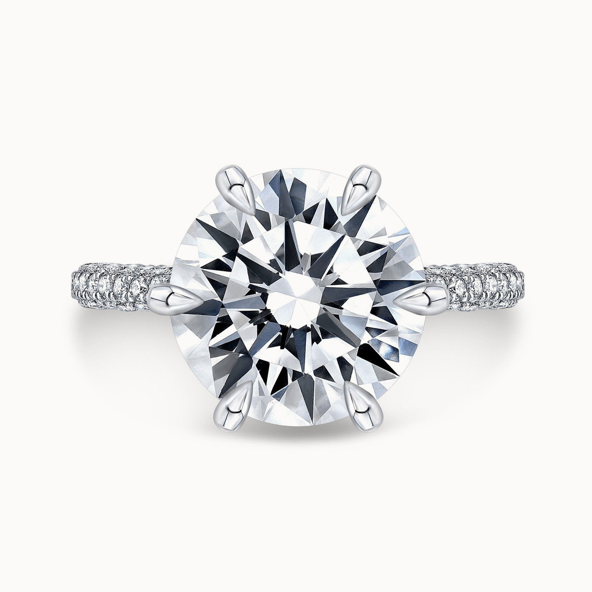 The Lourdes Round Lab Grown Diamond Ring