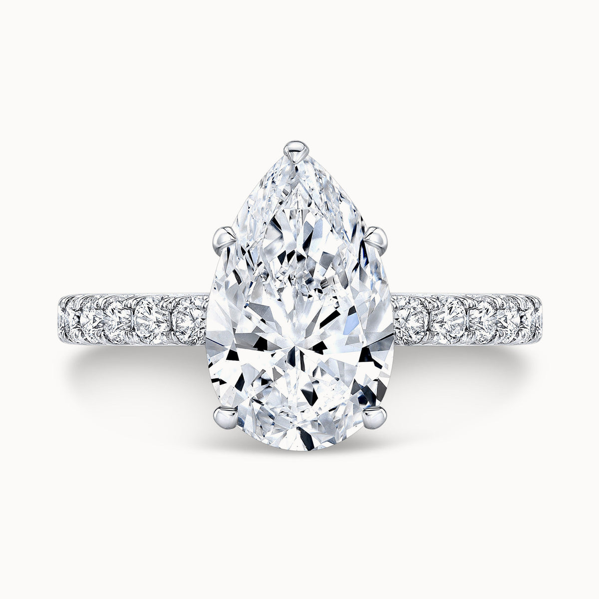 The Mirabelle Pear Shape Lab Grown Diamond Ring