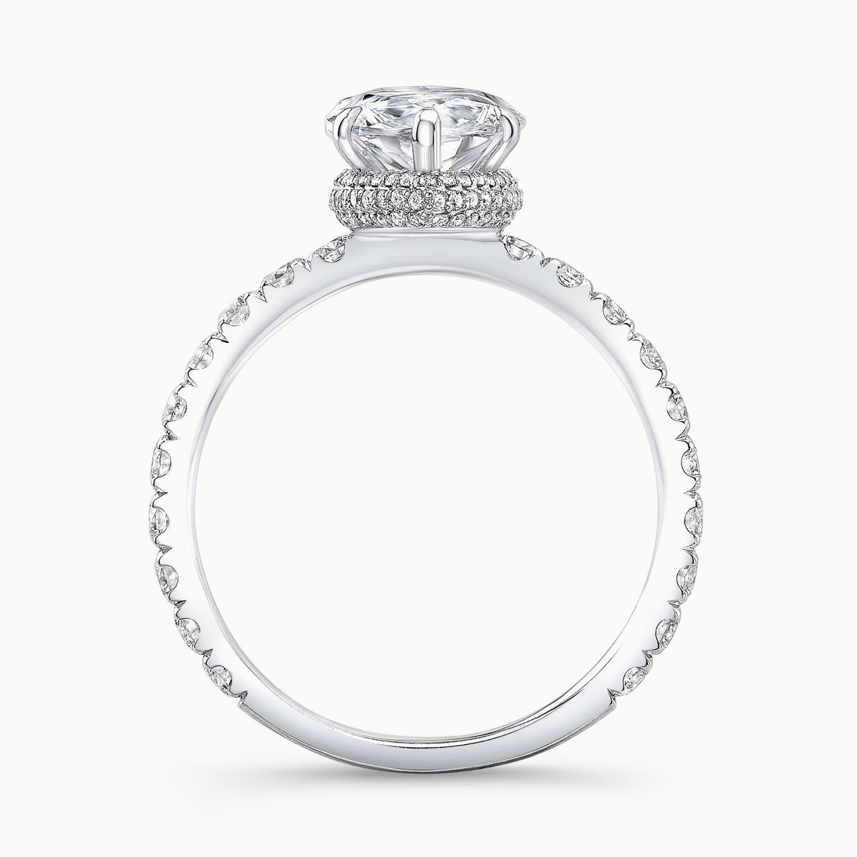 The Mirabelle Pear Shape Lab Grown Diamond Ring