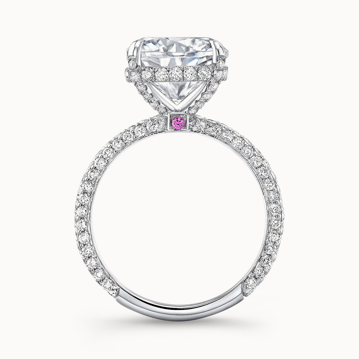 The Phoebe Cushion Lab Grown Diamond Ring