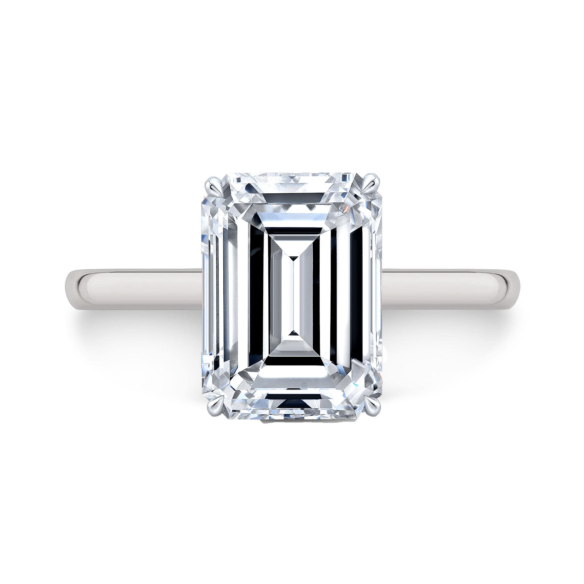 The Dahlia Emerald Lab Grown Diamond Ring