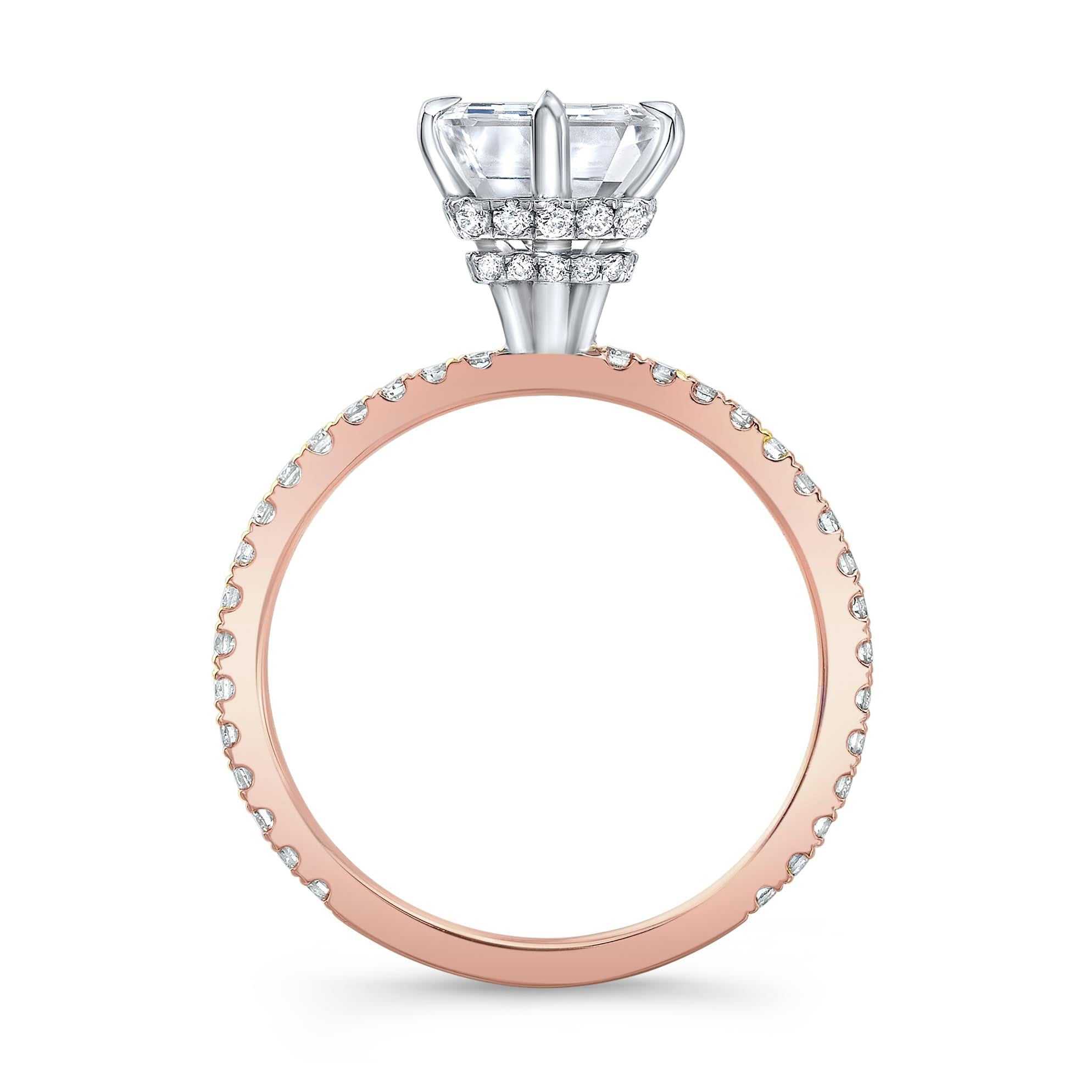 The Francesca Emerald Lab Grown Diamond Ring