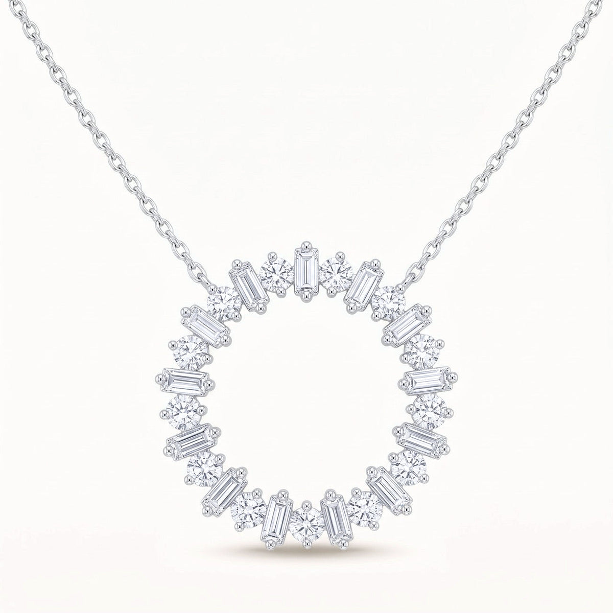 Lab-Grown Diamond Circle Necklace in 14K Gold – 1.27 CTW