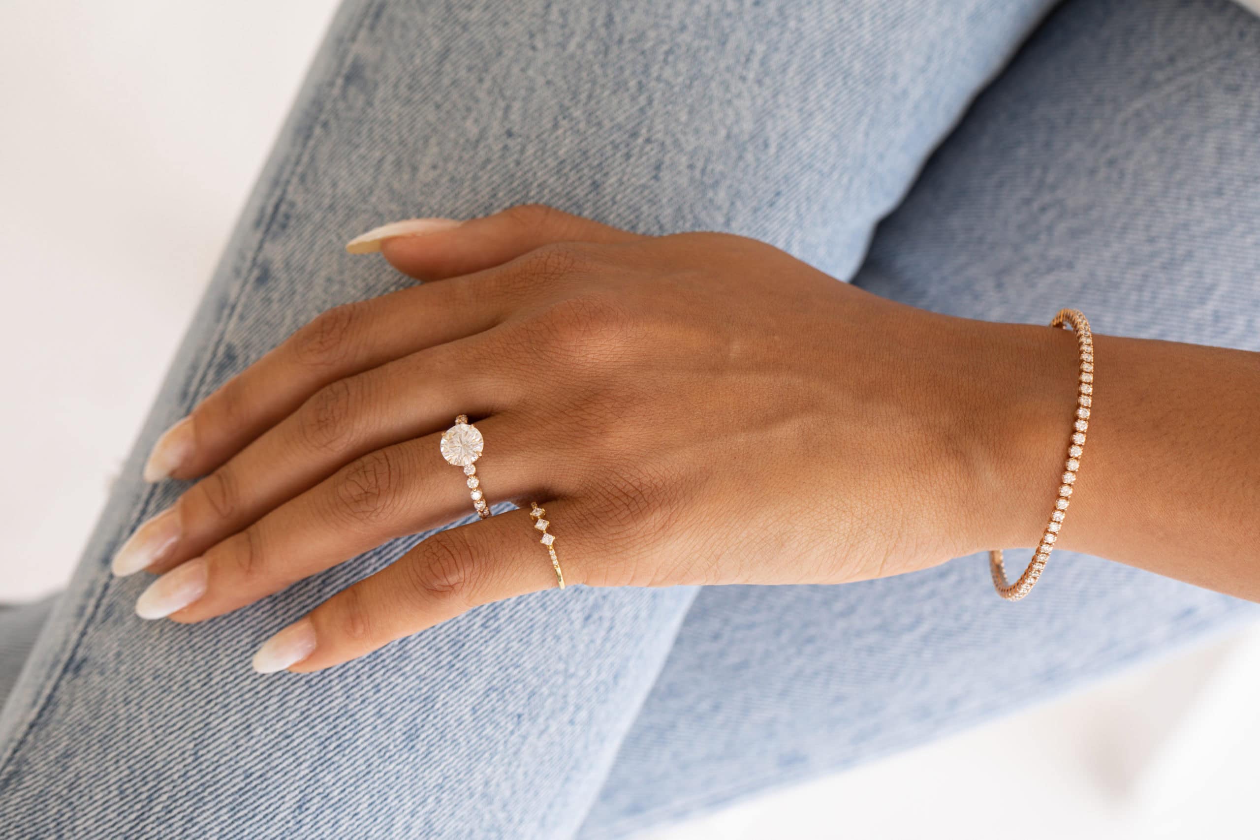 The Adeline Round Lab Grown Diamond Ring