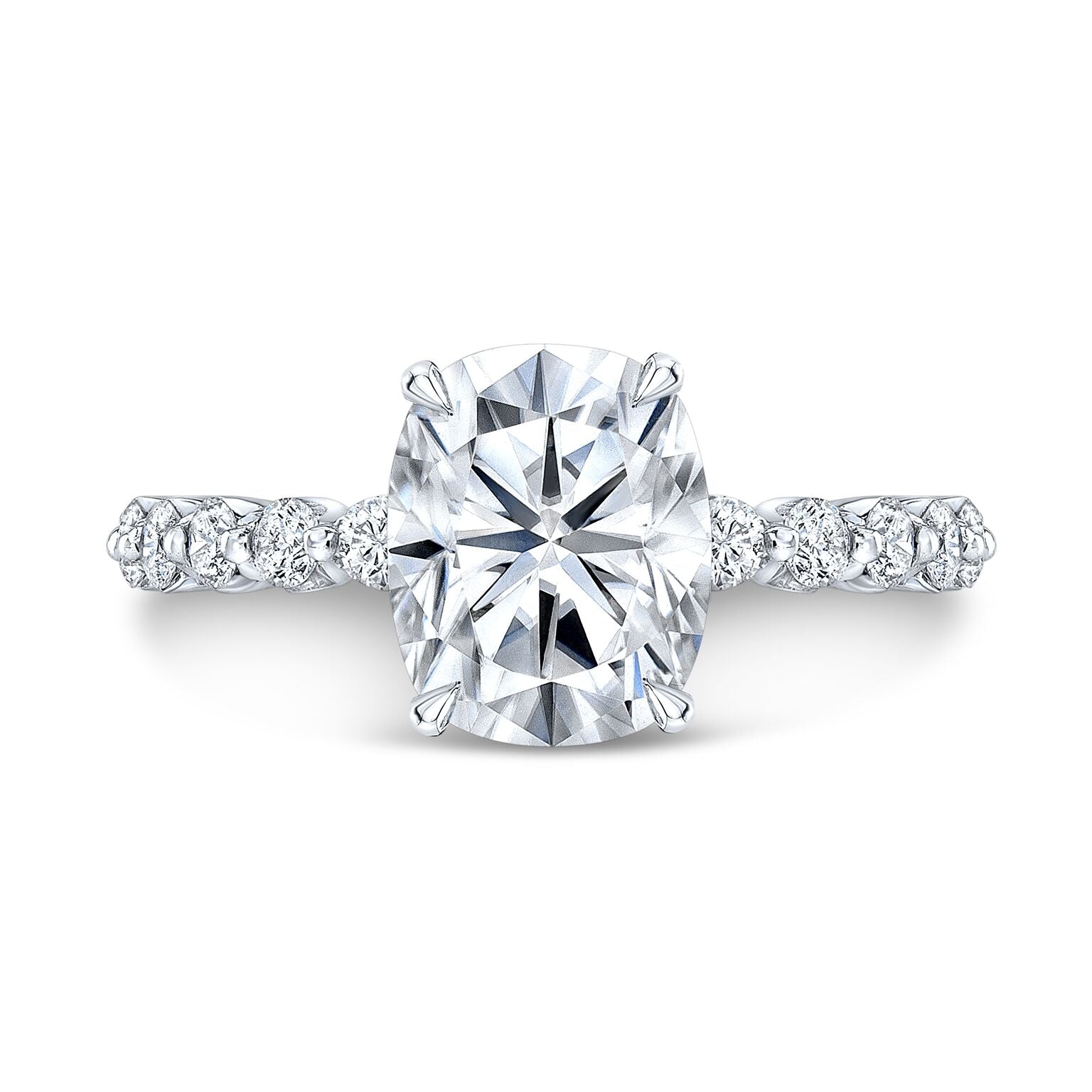 The Bijou Long Cushion Lab Grown Diamond Ring