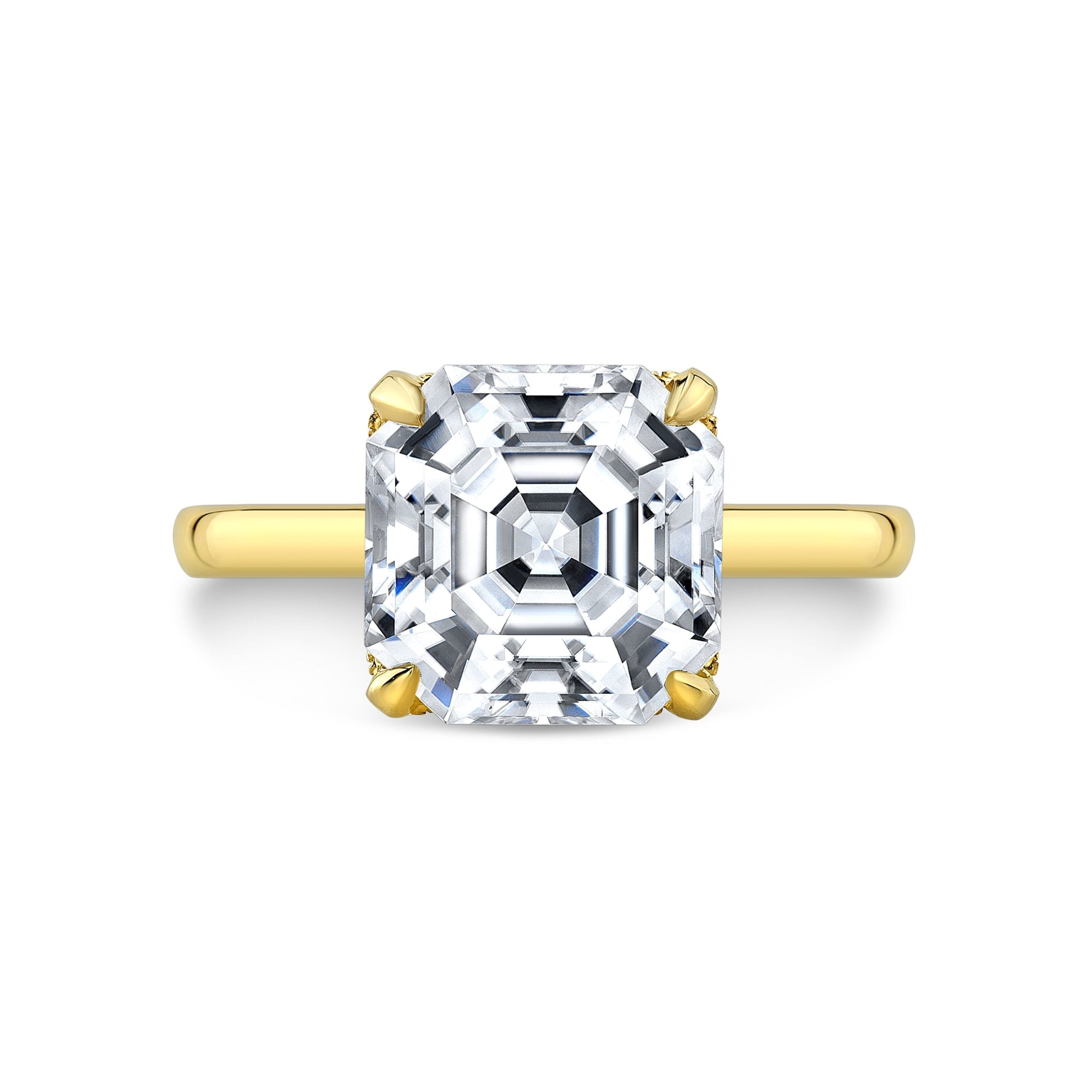 The Lilith Asscher Cut Lab Grown Diamond Ring