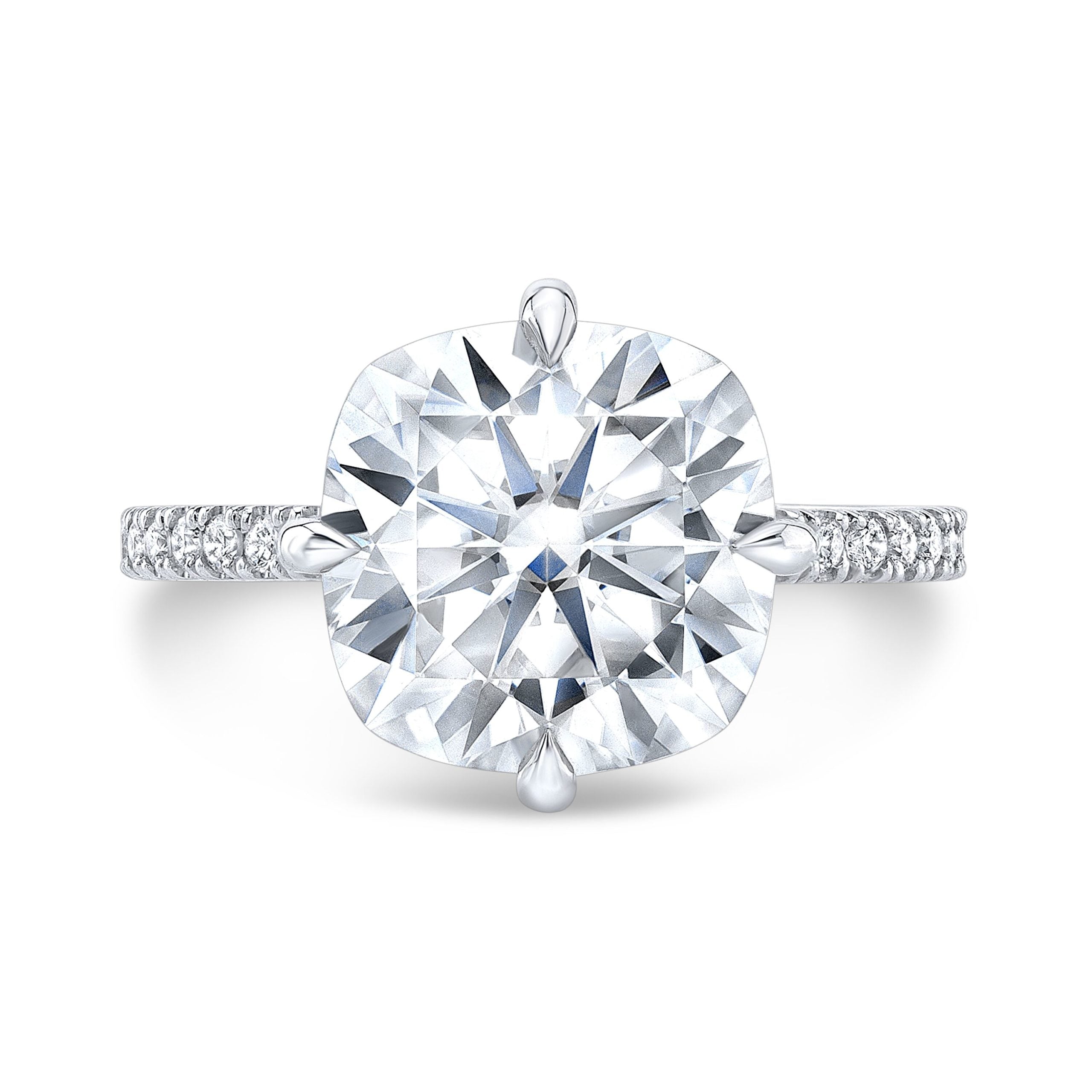 The Thalia Cushion Cut Lab Grown Diamond Ring
