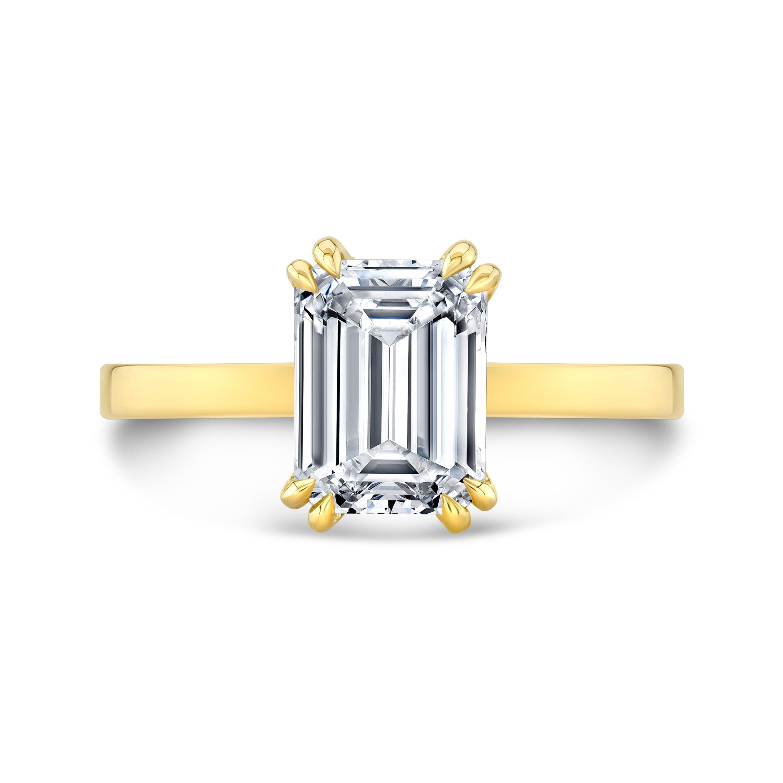 The Catarina Emerald Lab Grown Diamond Ring