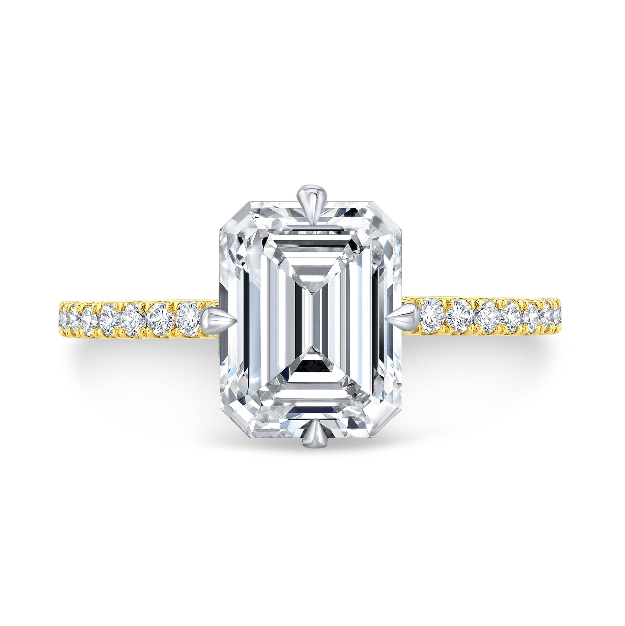 The Francesca Emerald Lab Grown Diamond Ring