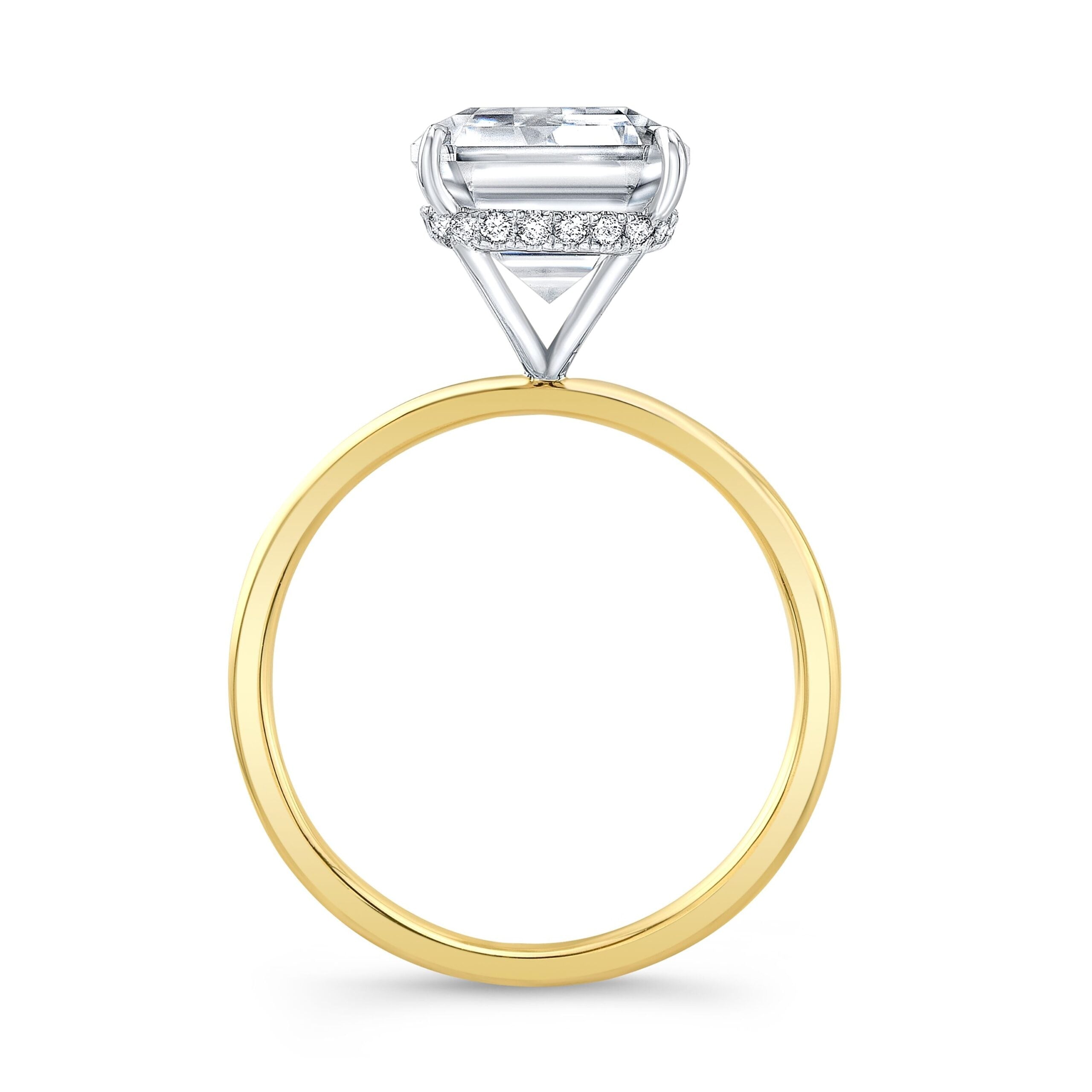 The Dahlia Emerald Lab Grown Diamond Ring