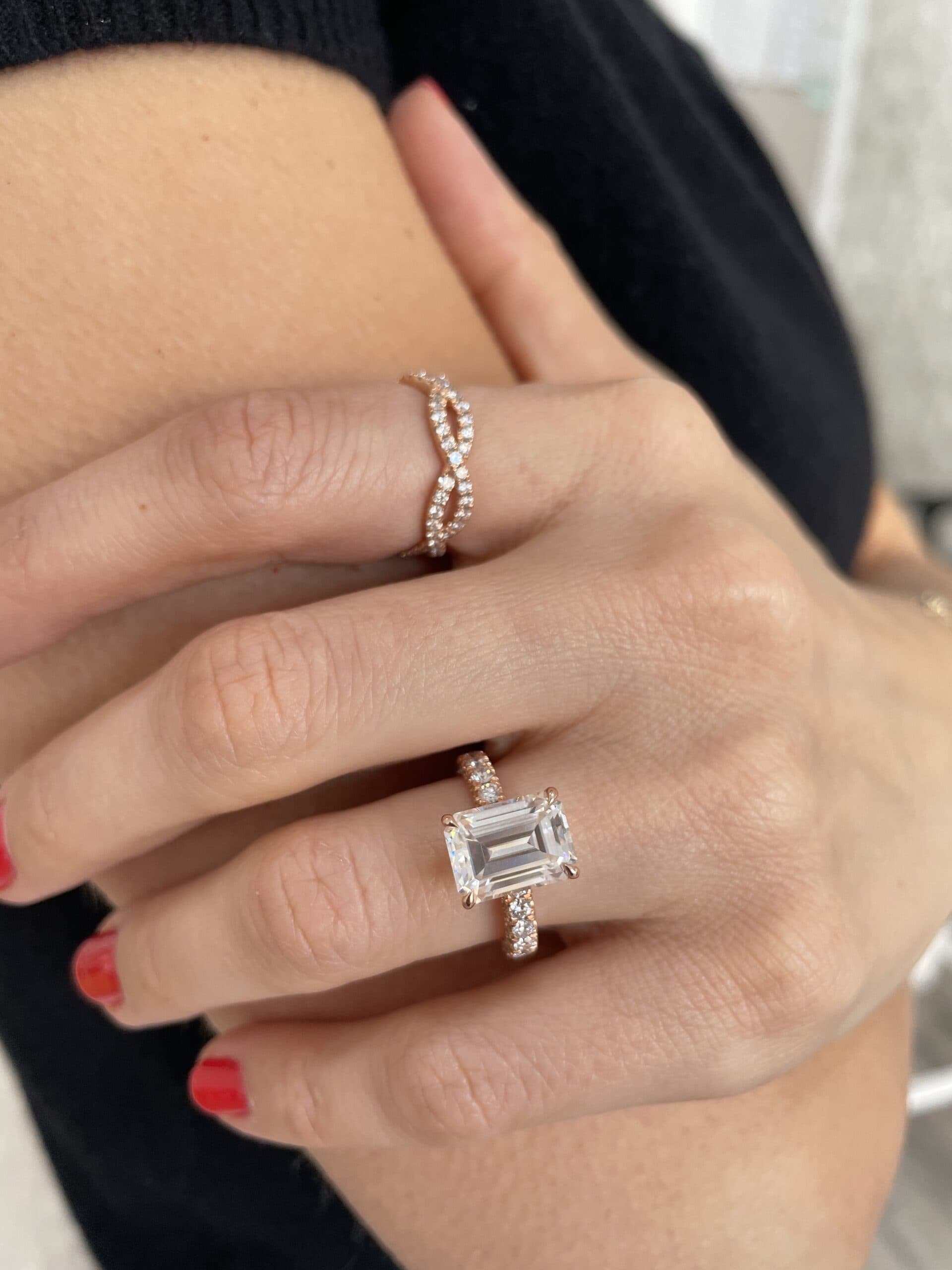 The Harlow Emerald Lab Grown Diamond Ring