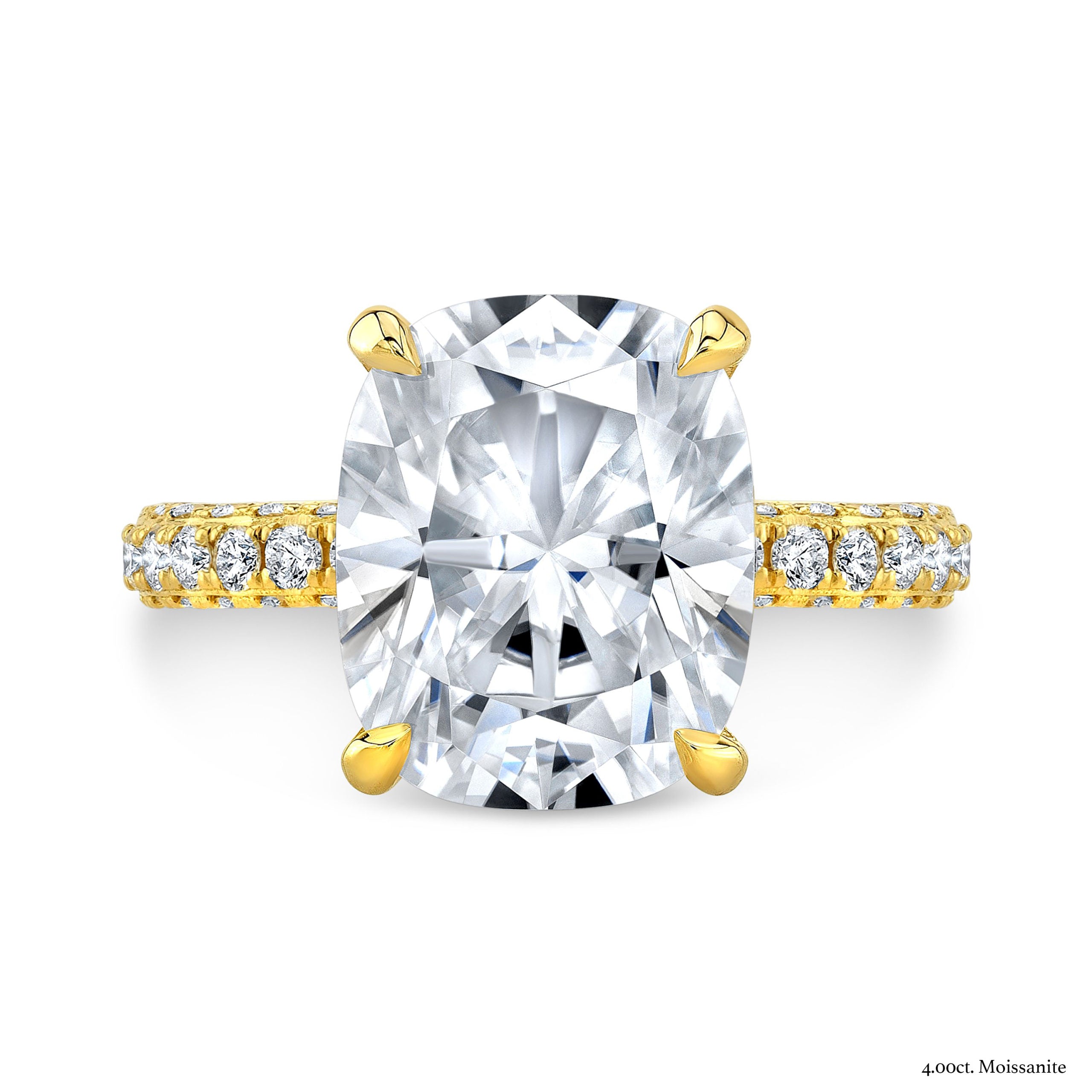 The Isolde Long Cushion Lab Grown Diamond Ring