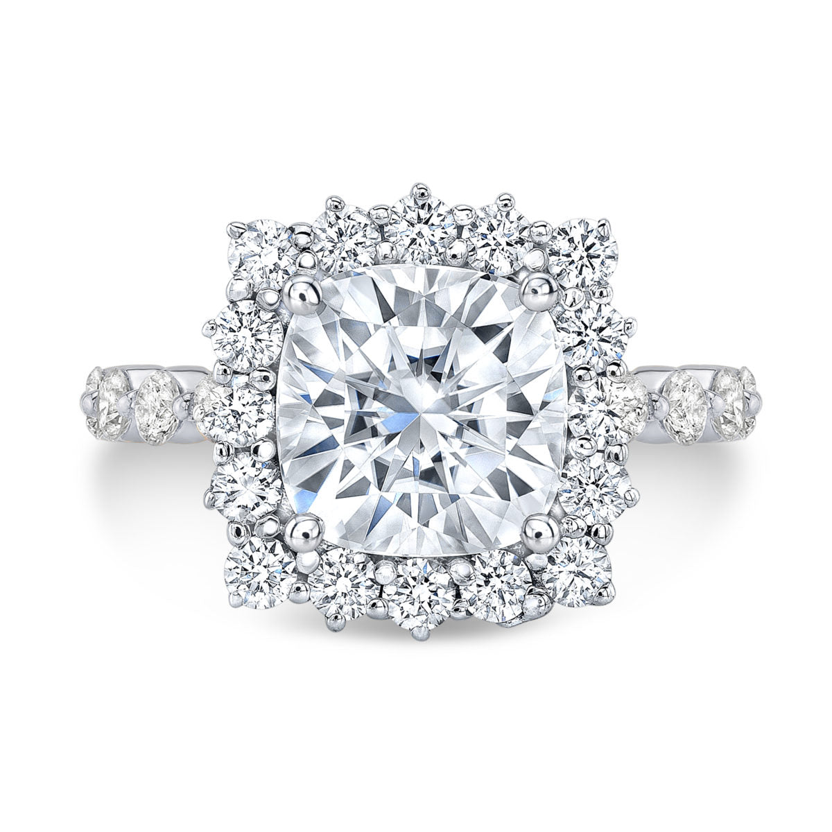 The Genevra Cushion Cut Lab Grown Diamond Ring