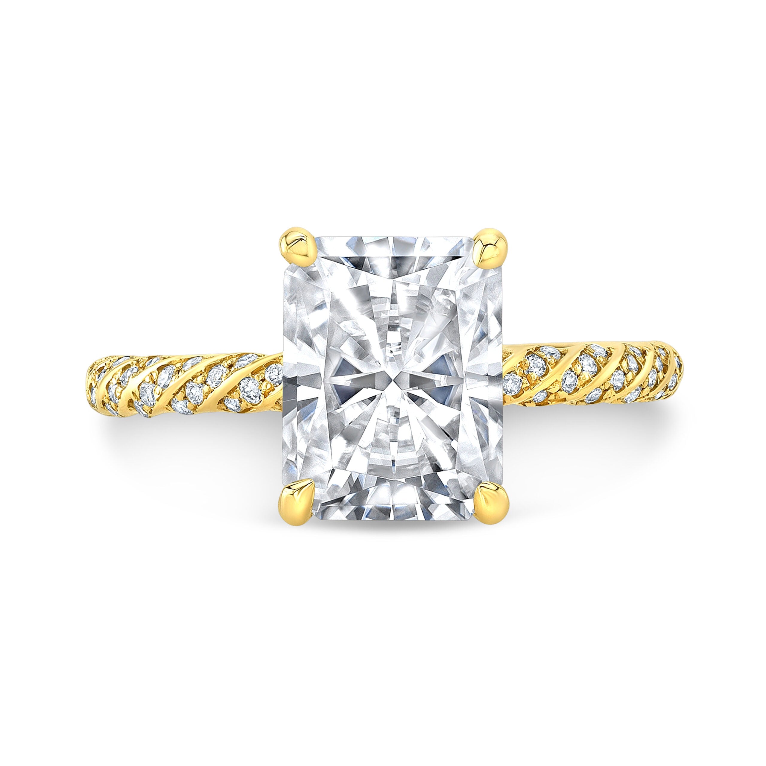 The Giselle Radiant Lab Grown Diamond Ring