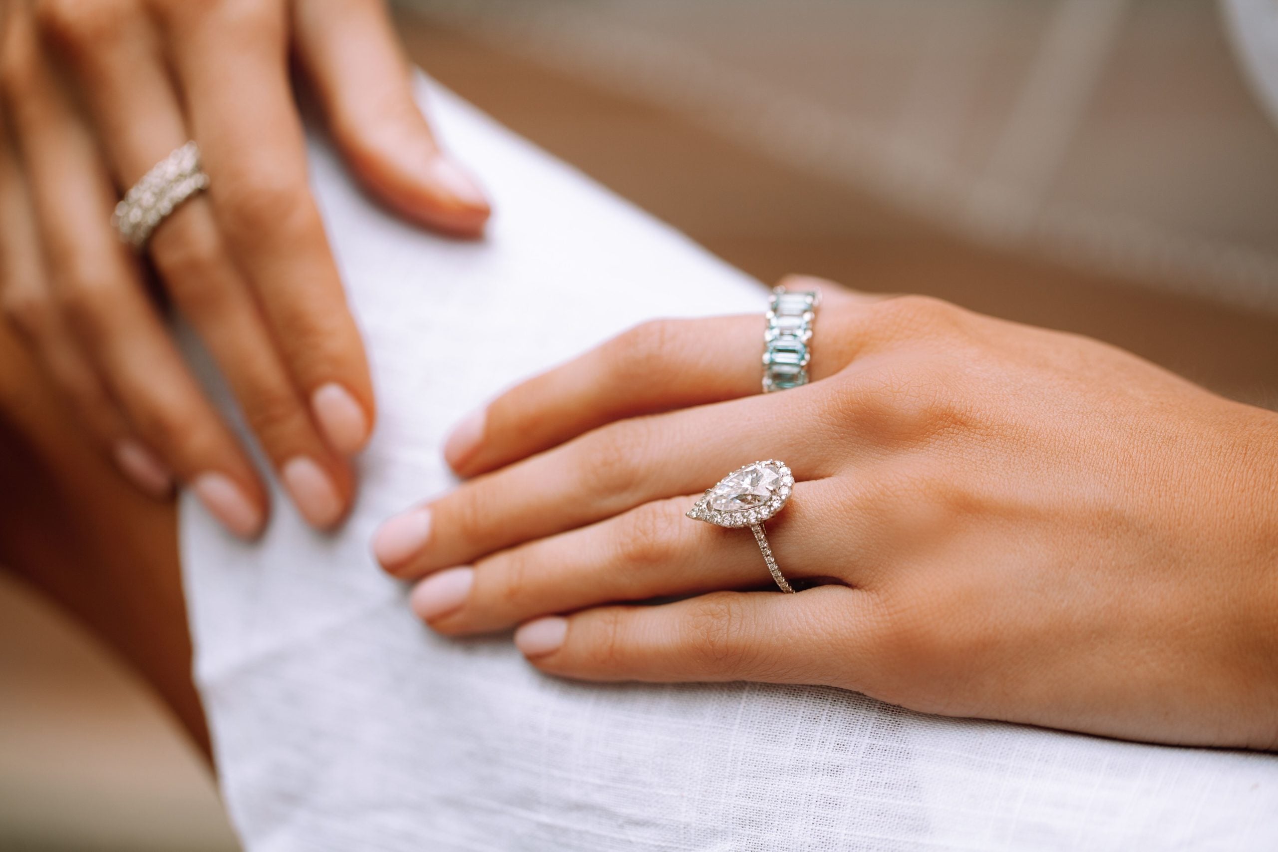 The Anais Pear Lab Grown Diamond Ring