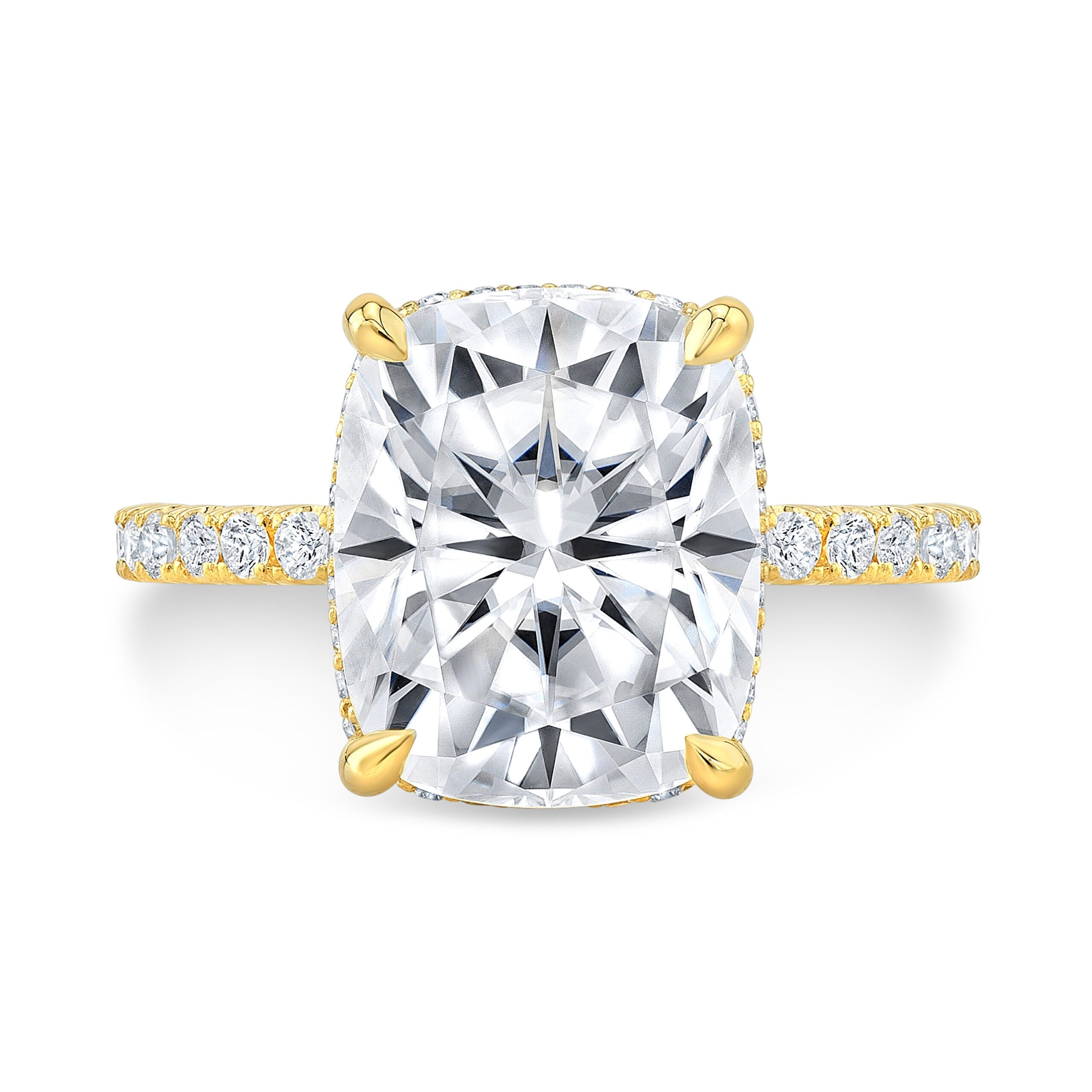 The Beatrix Elongated Cushion Lab Grown Diamond Ring