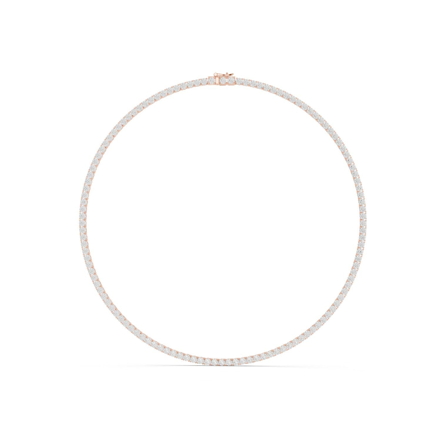 Lab Grown Diamond Tennis Necklace 14K Gold