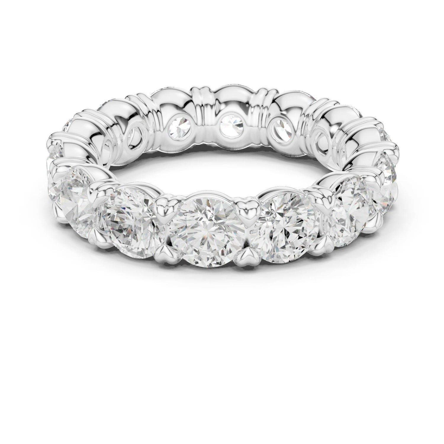 Lab Grown Diamond Eternity Band 14K White Gold 1.55ct