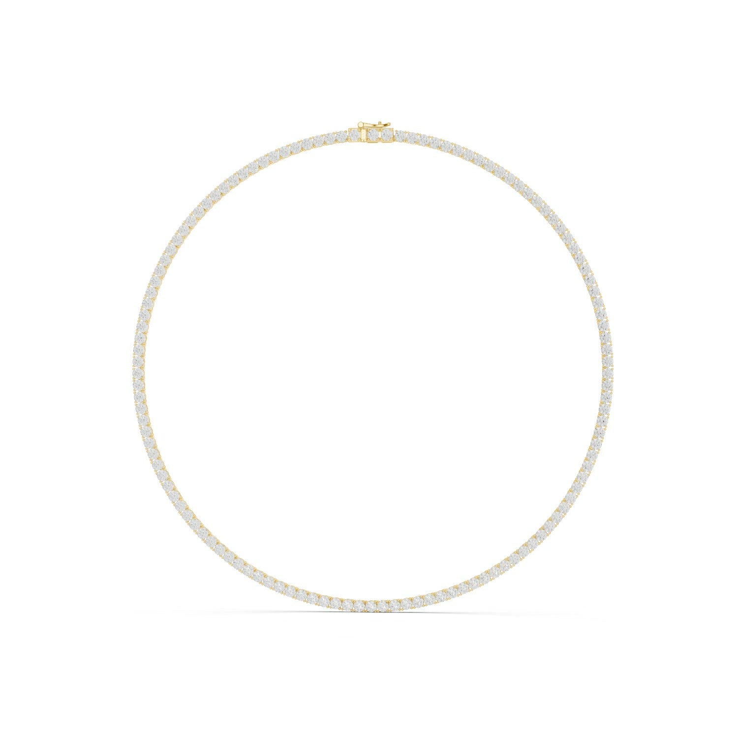 Lab Grown Diamond Tennis Necklace 14K Gold