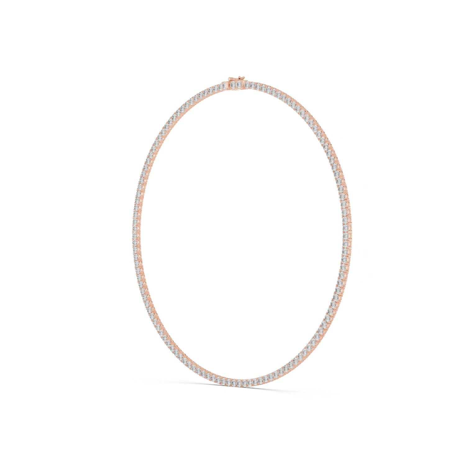 Lab Grown Diamond Tennis Necklace 14K Gold
