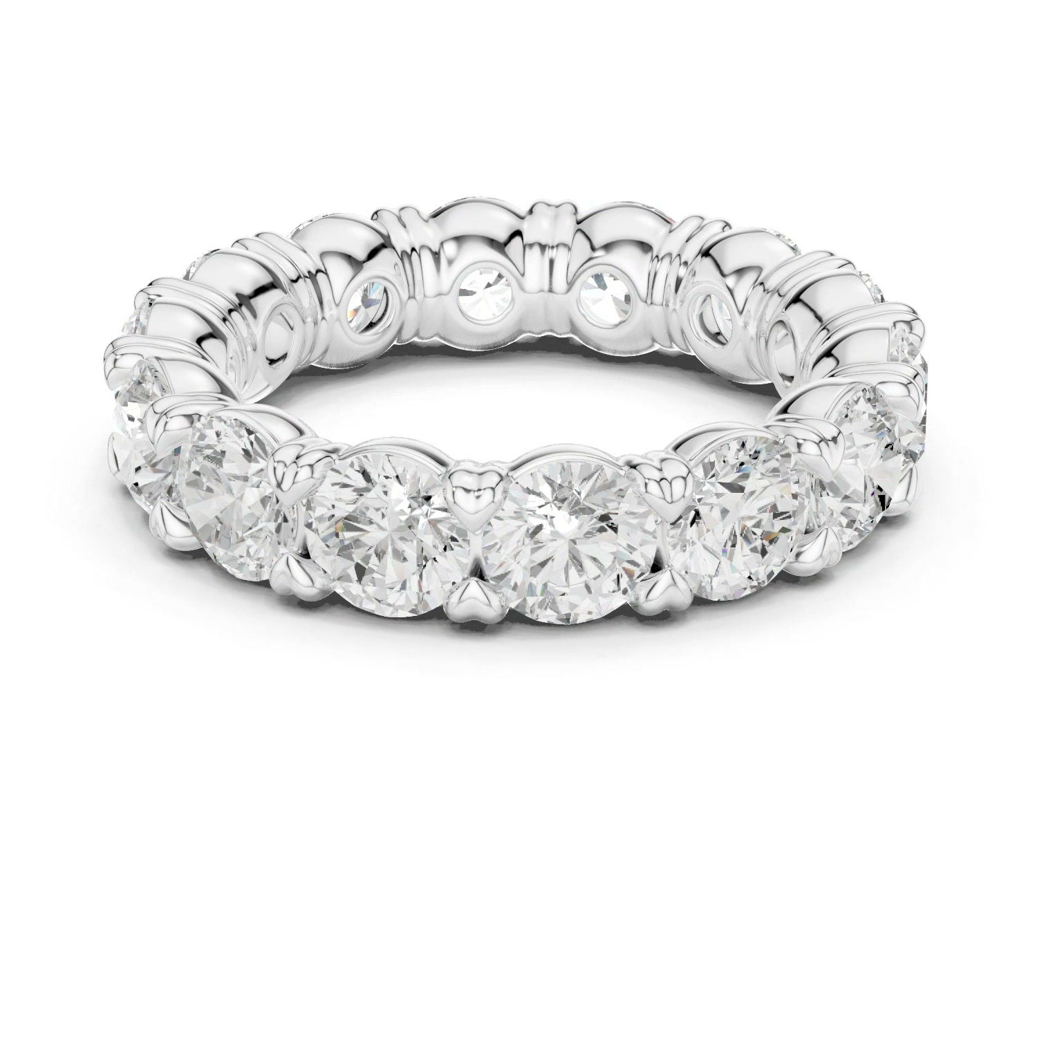 Lab Grown Diamond Eternity Band 14K White Gold 1.55ct
