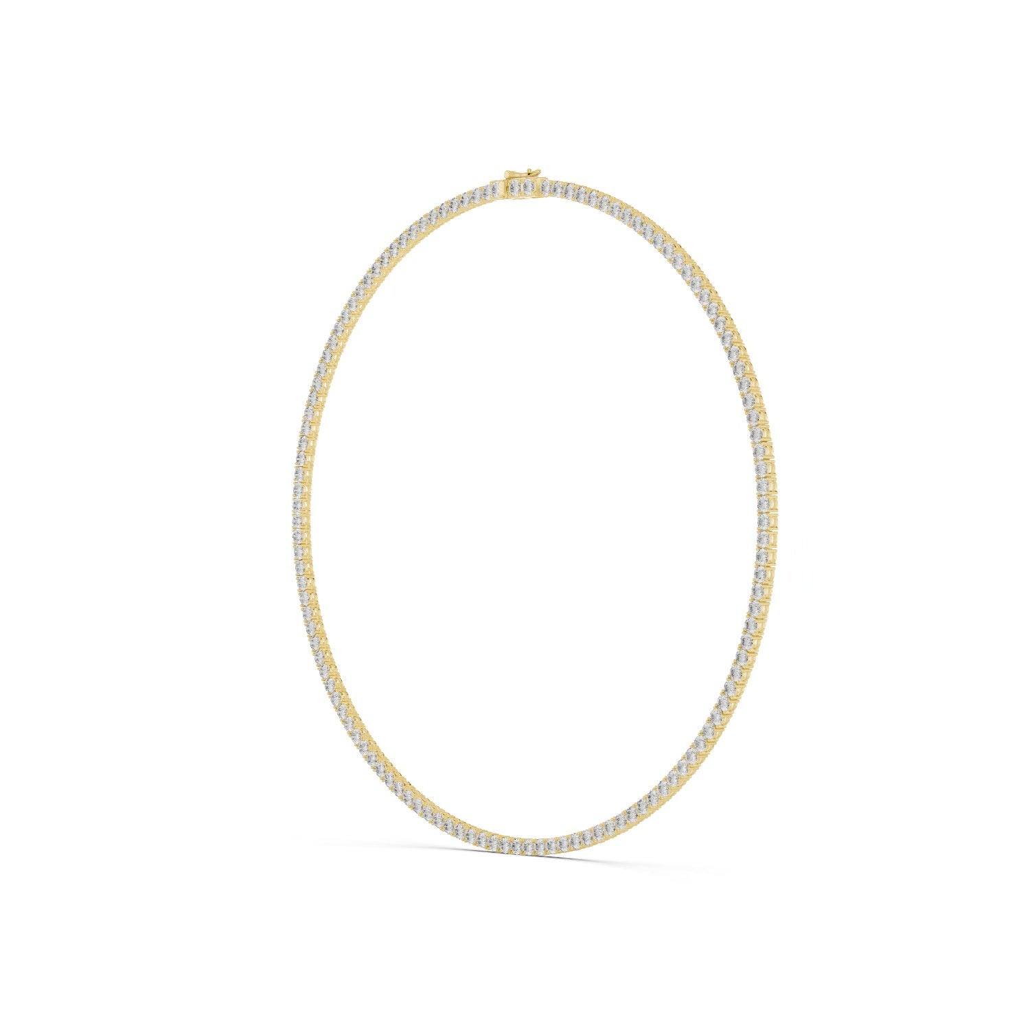 Lab Grown Diamond Tennis Necklace 14K Gold