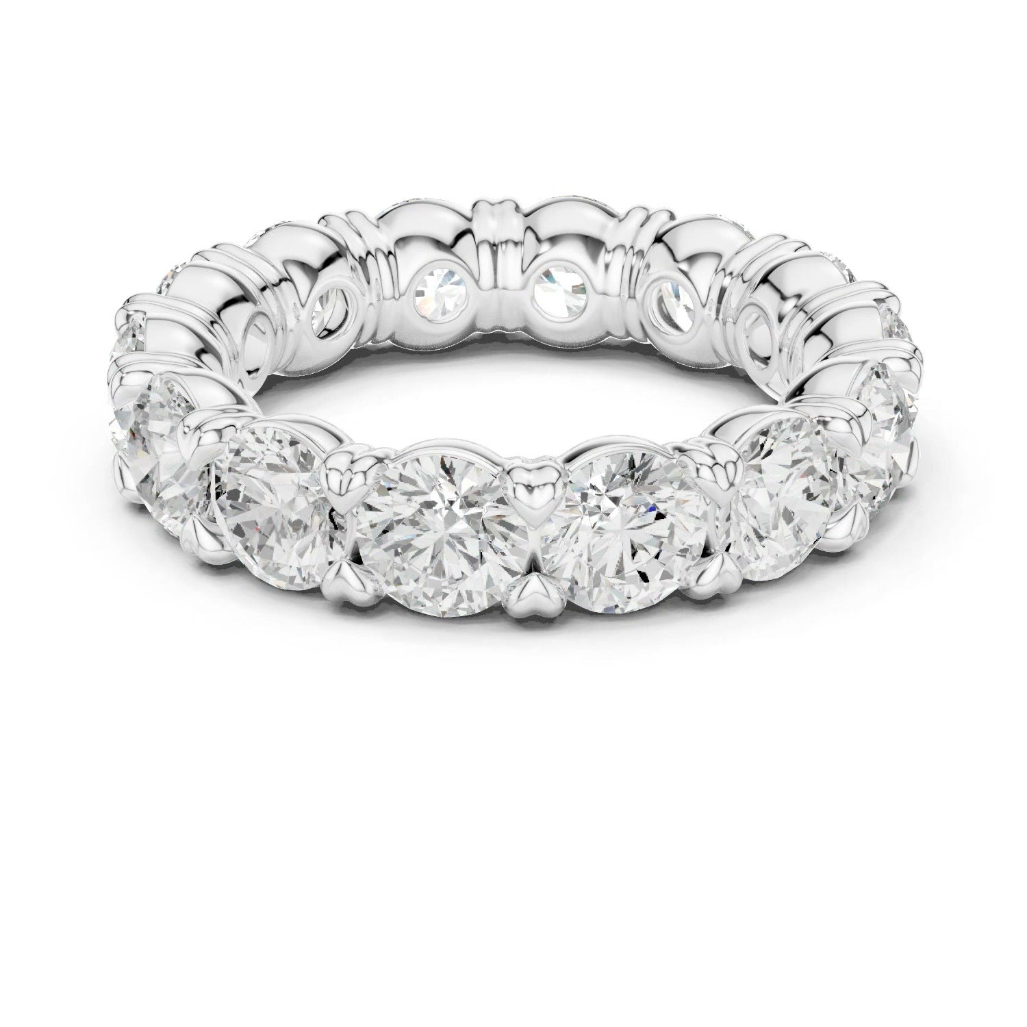 Lab Grown Diamond Eternity Band 14K White Gold 1.55ct