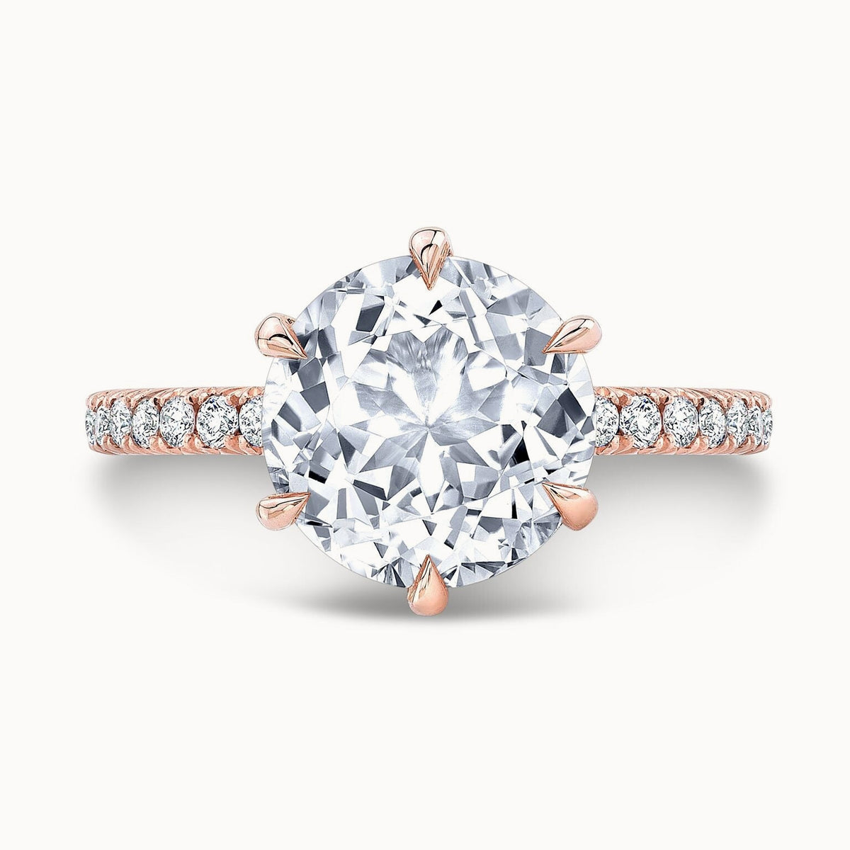 The Fiorella Round Lab Grown Diamond Ring