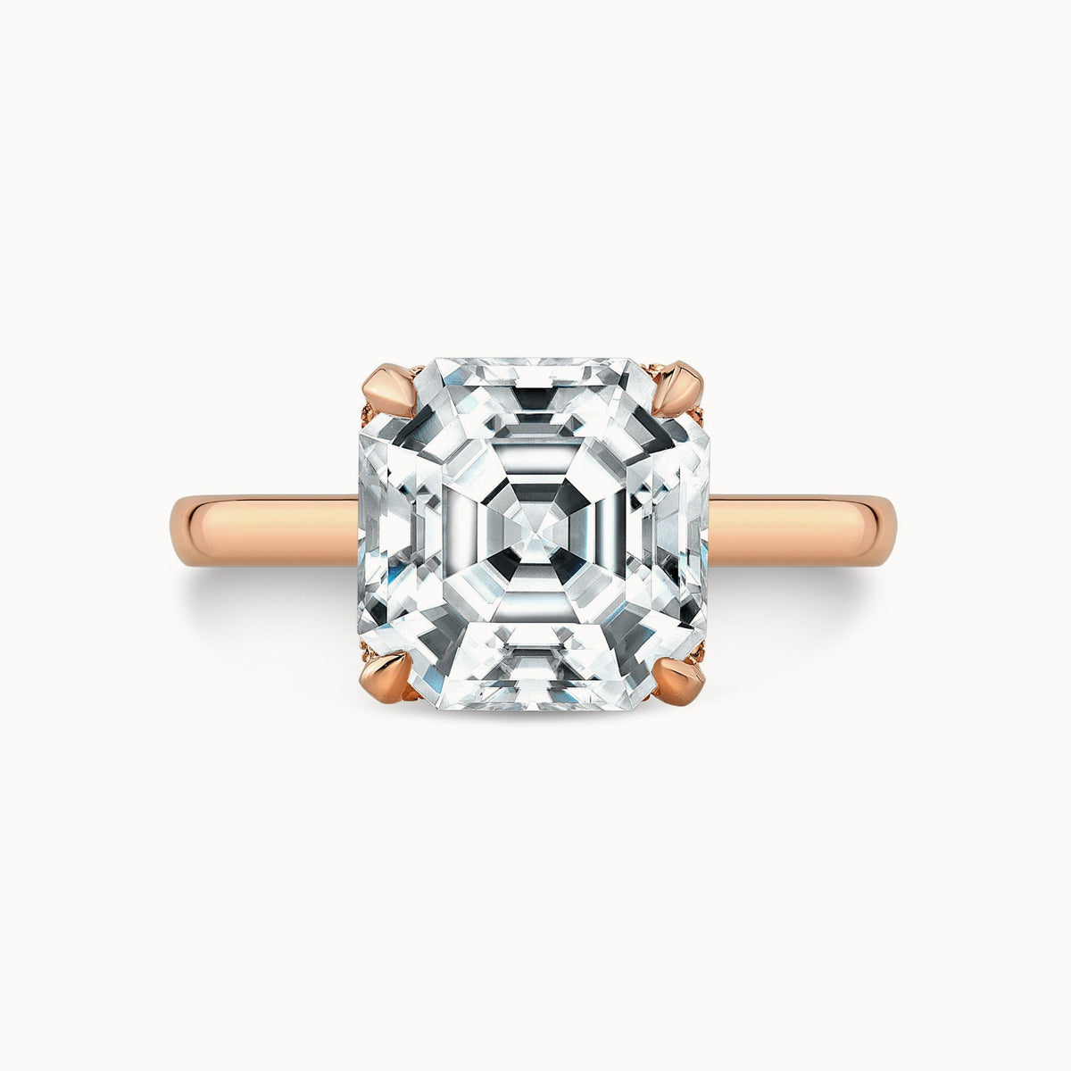 The Lilith Asscher Cut Lab Grown Diamond Ring