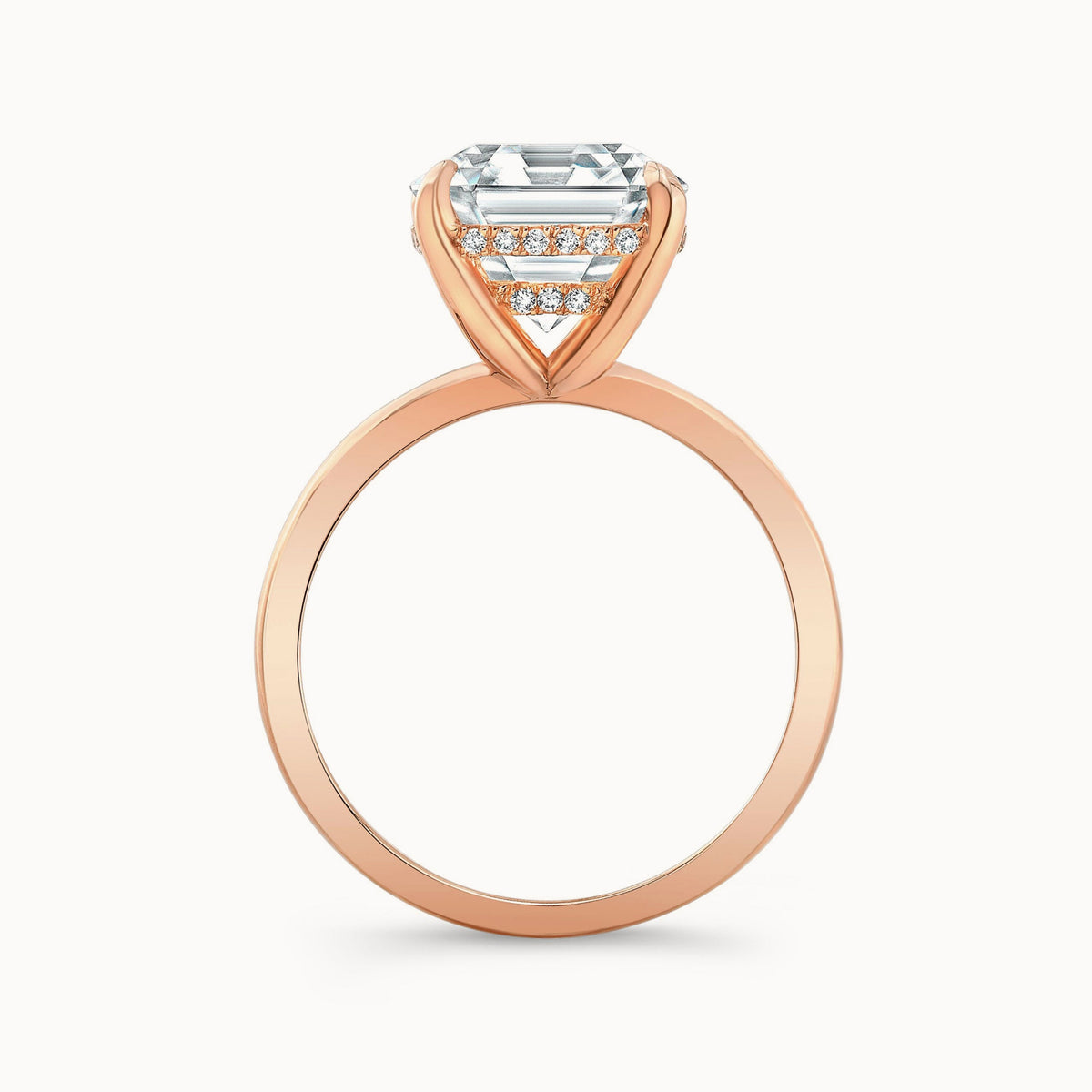 The Lilith Asscher Cut Lab Grown Diamond Ring