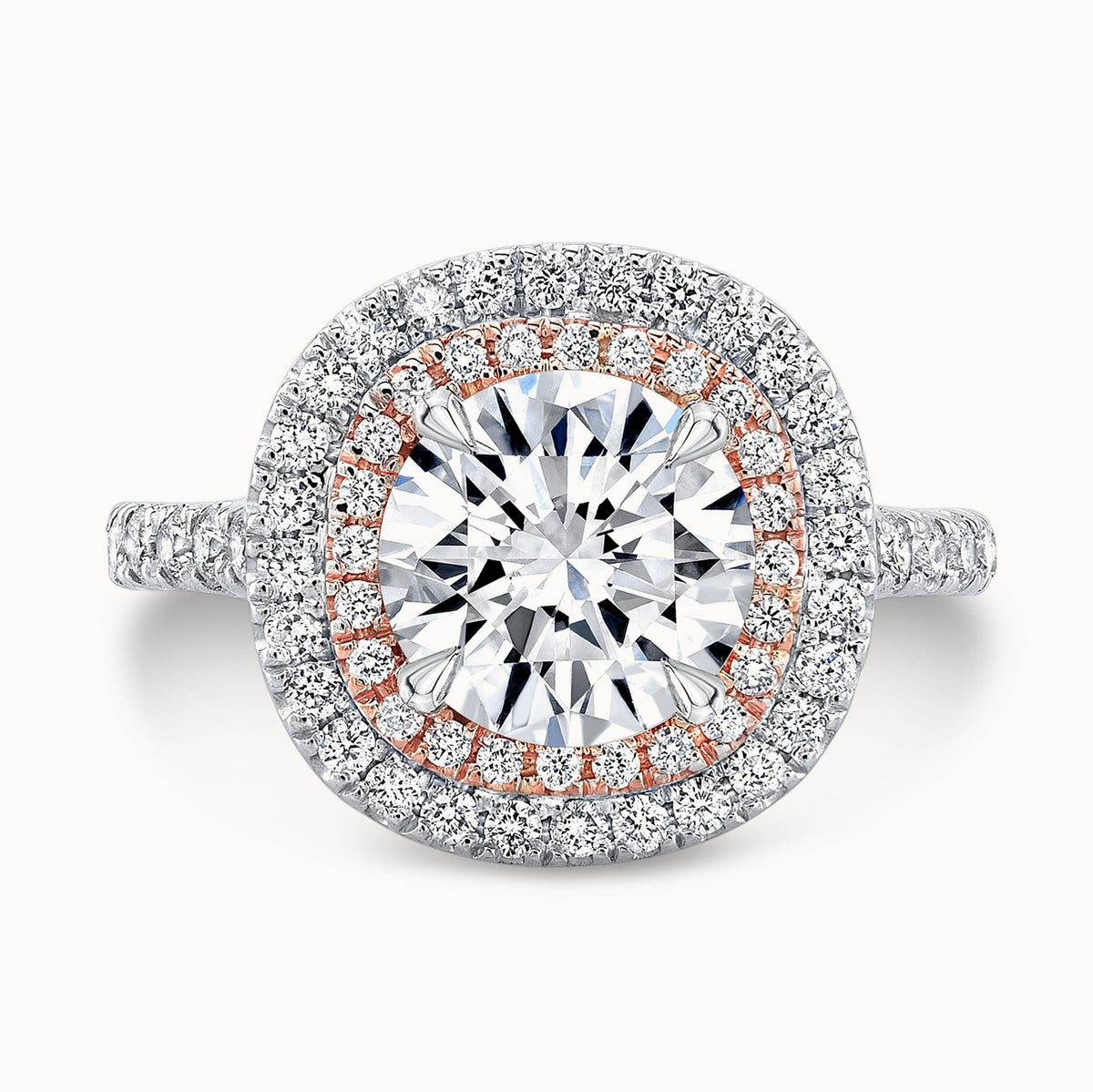 The Lysandra Round Cut Lab Grown Diamond Ring